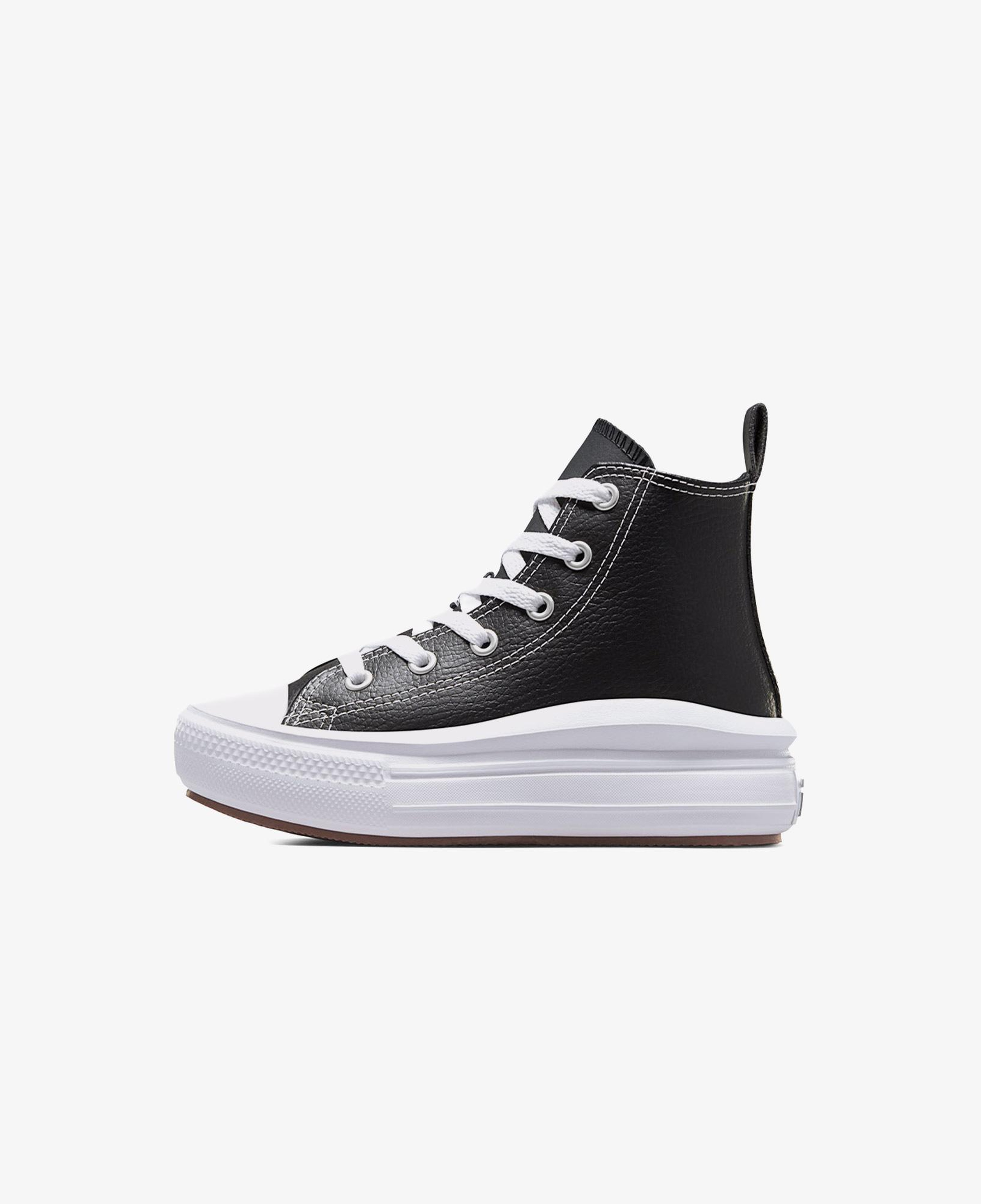Converse Chuck Taylor All Star Move Platform Çocuk Siyah Deri Sneaker