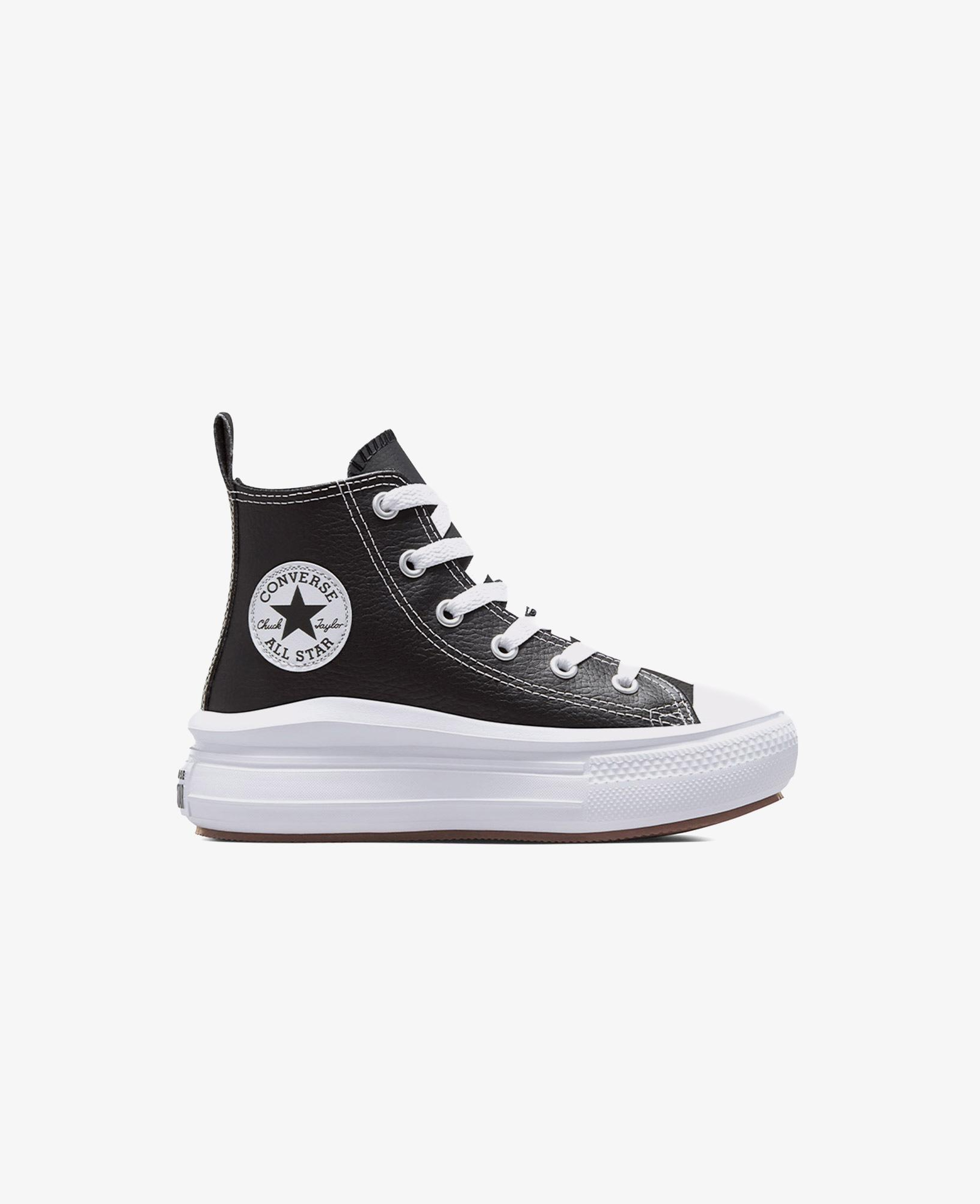 Converse Chuck Taylor All Star Move Platform Çocuk Siyah Deri Sneaker