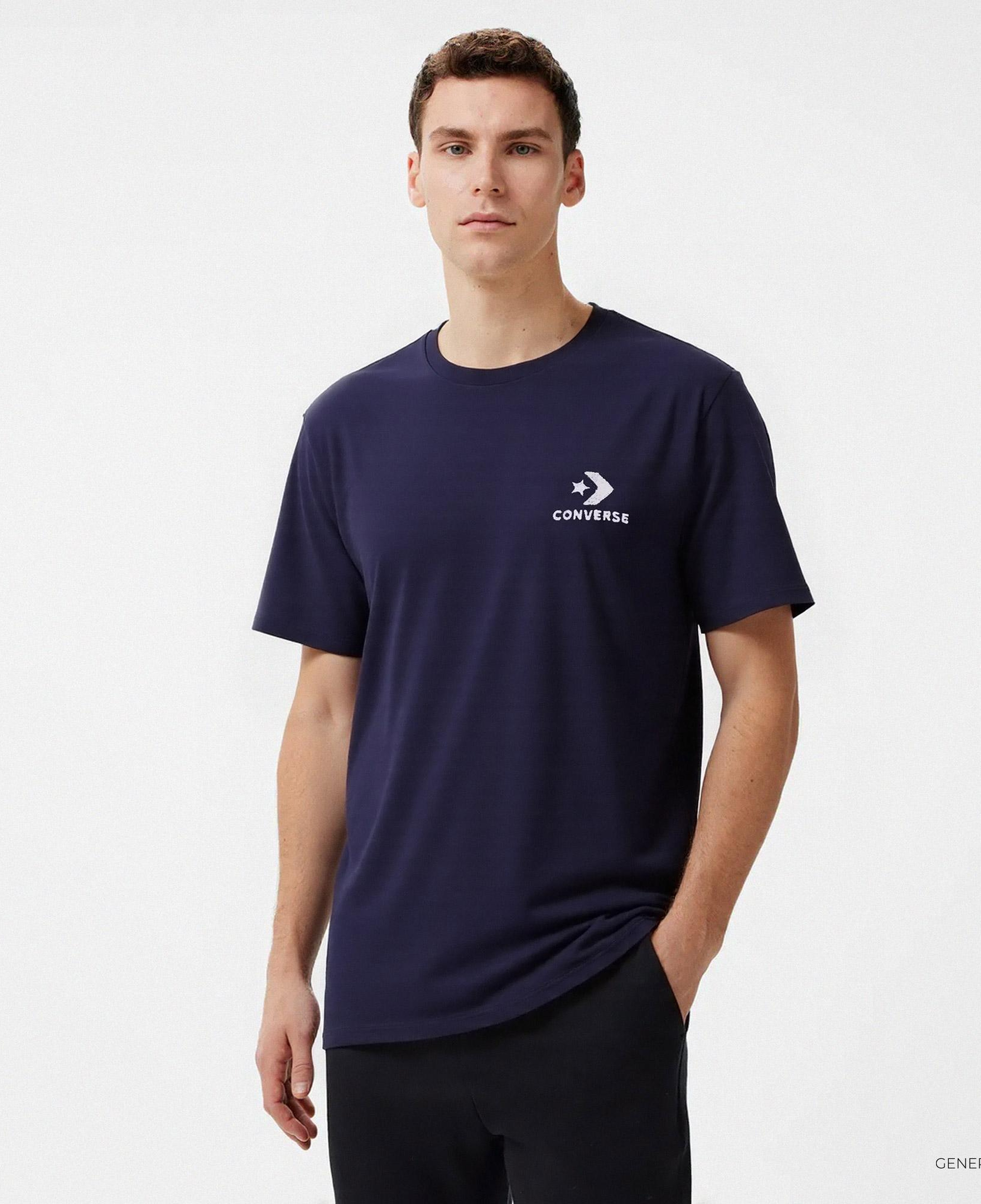 Converse Erkek Baskılı Siyah T-Shirt