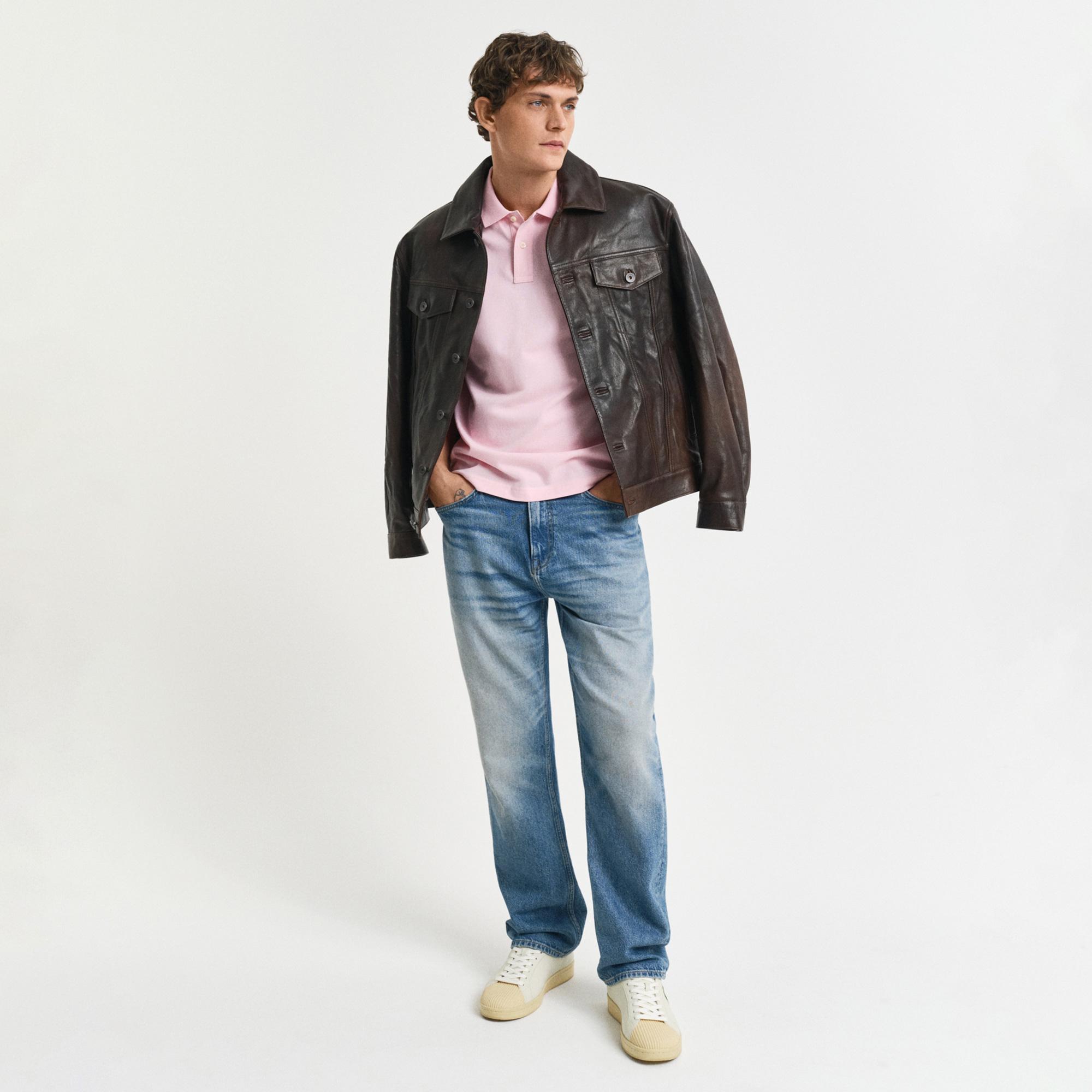 GANT Erkek Pembe Regular Fit Polo