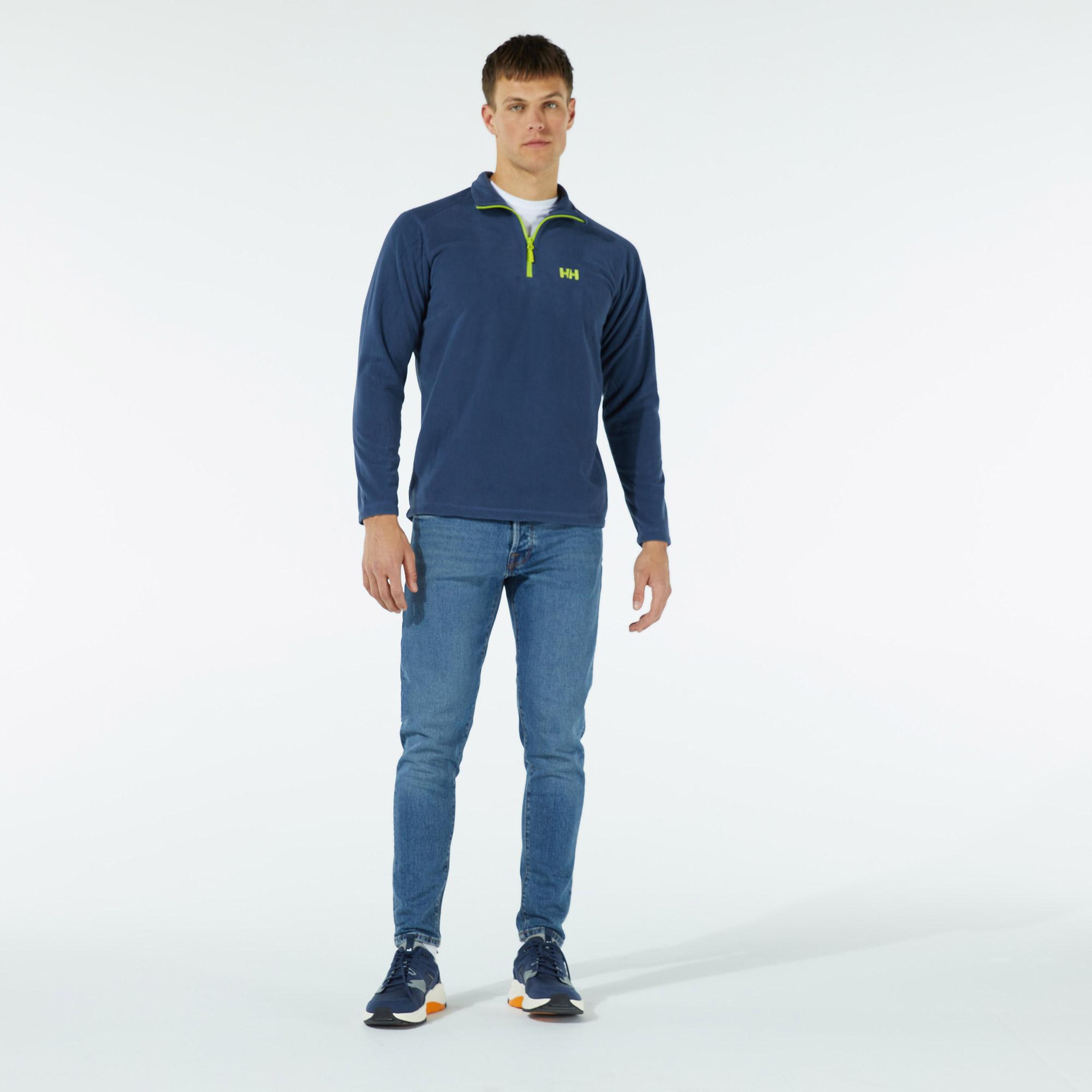 Helly Hansen Mount Erkek Mavi Polar Sweatshirt