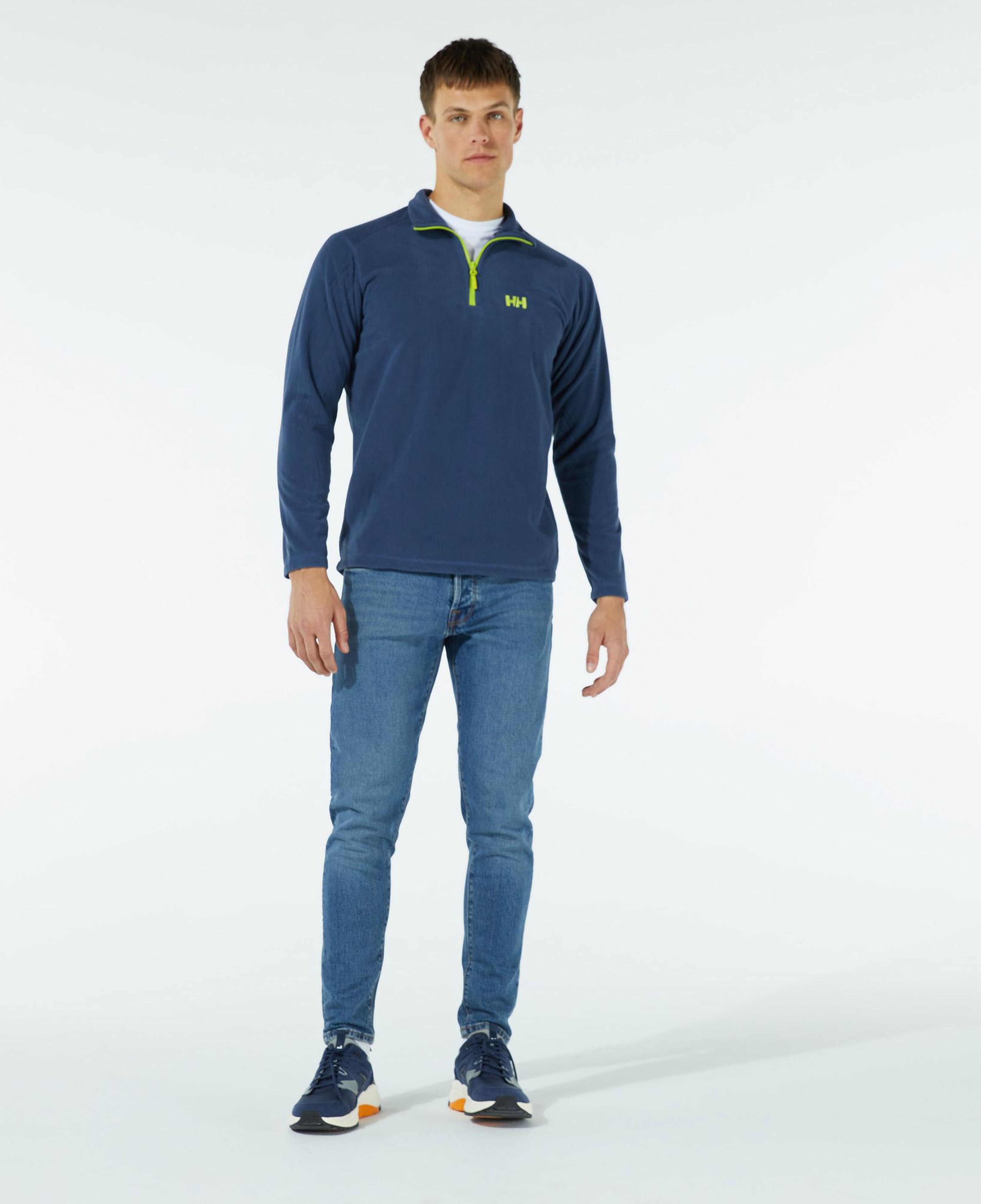 Helly Hansen Mount Erkek Mavi Polar Sweatshirt