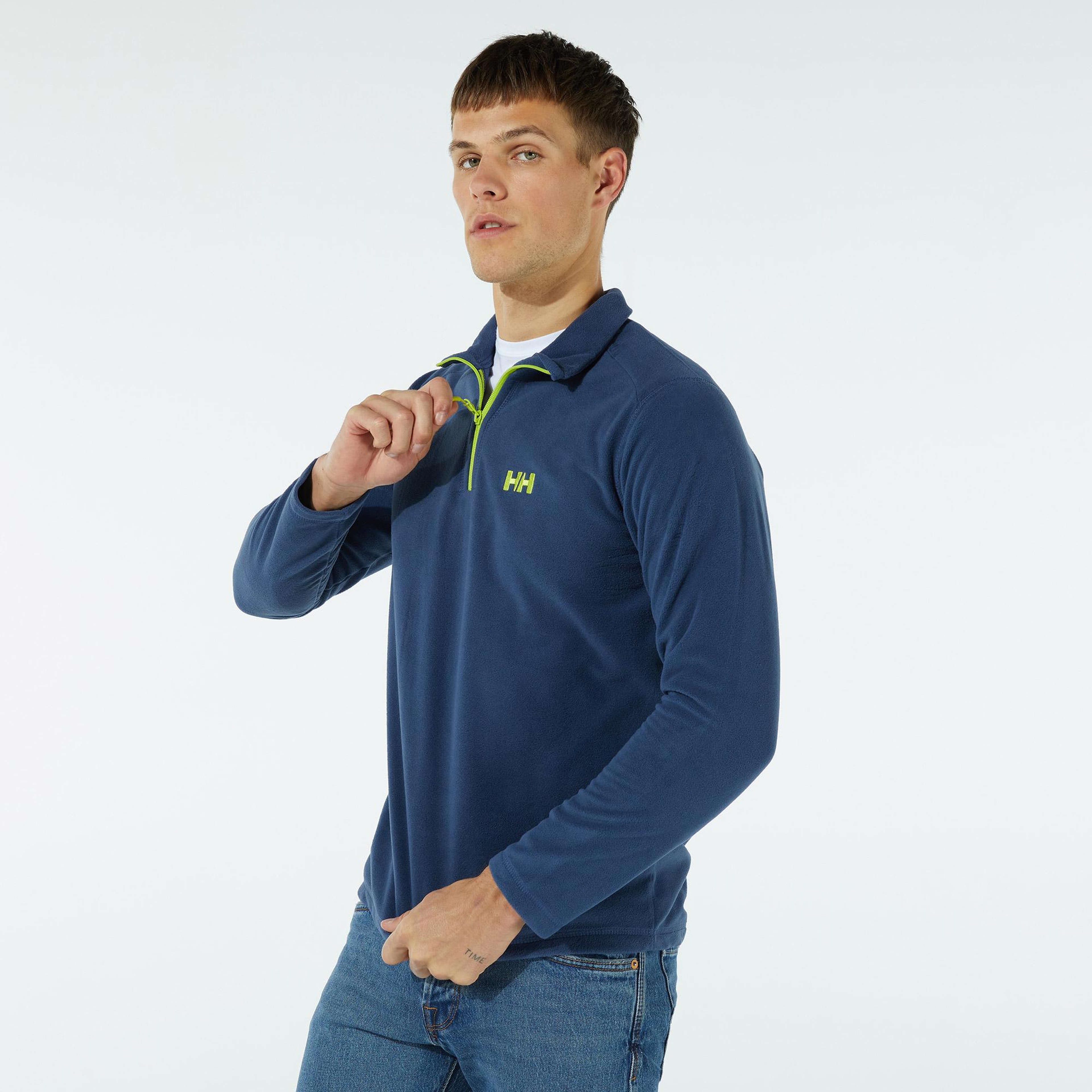 Helly Hansen Mount Erkek Mavi Polar Sweatshirt