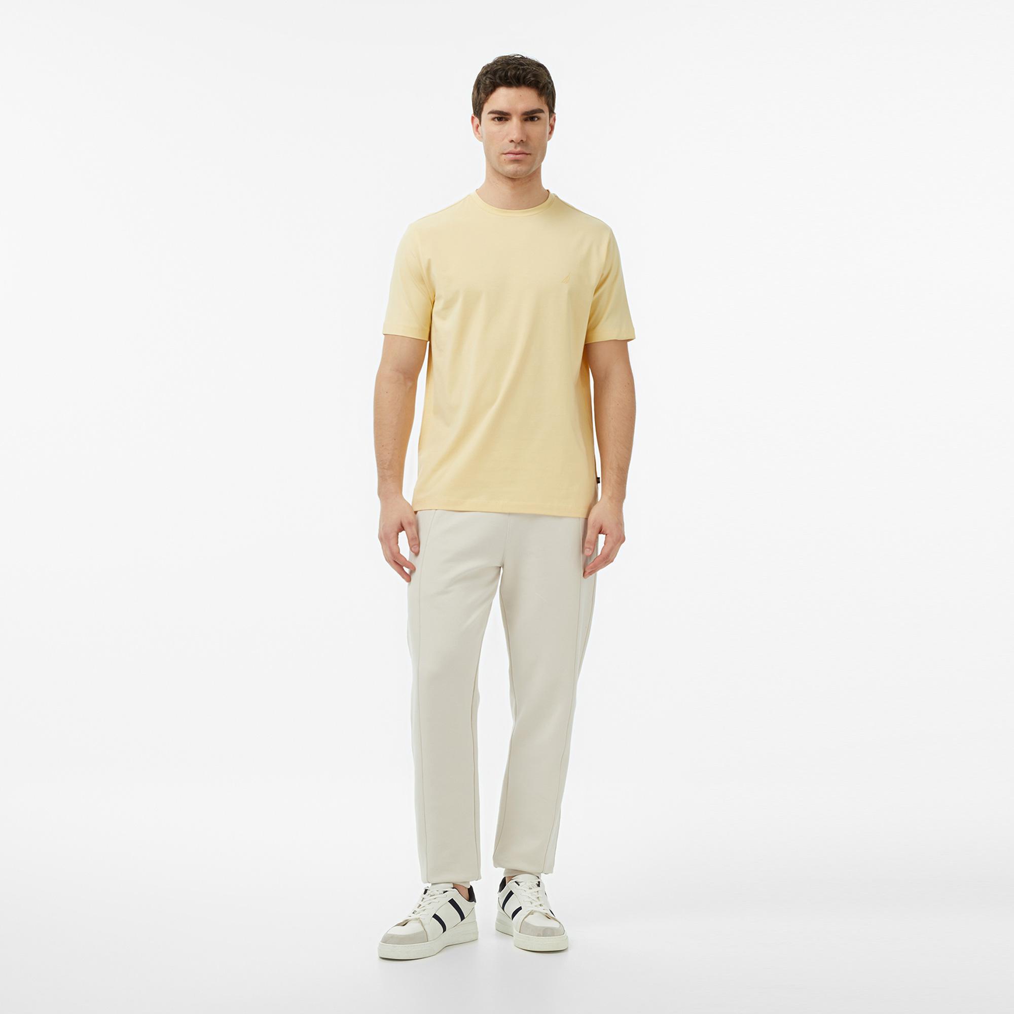 Nautica Erkek Sarı Regular Fit T-Shirt