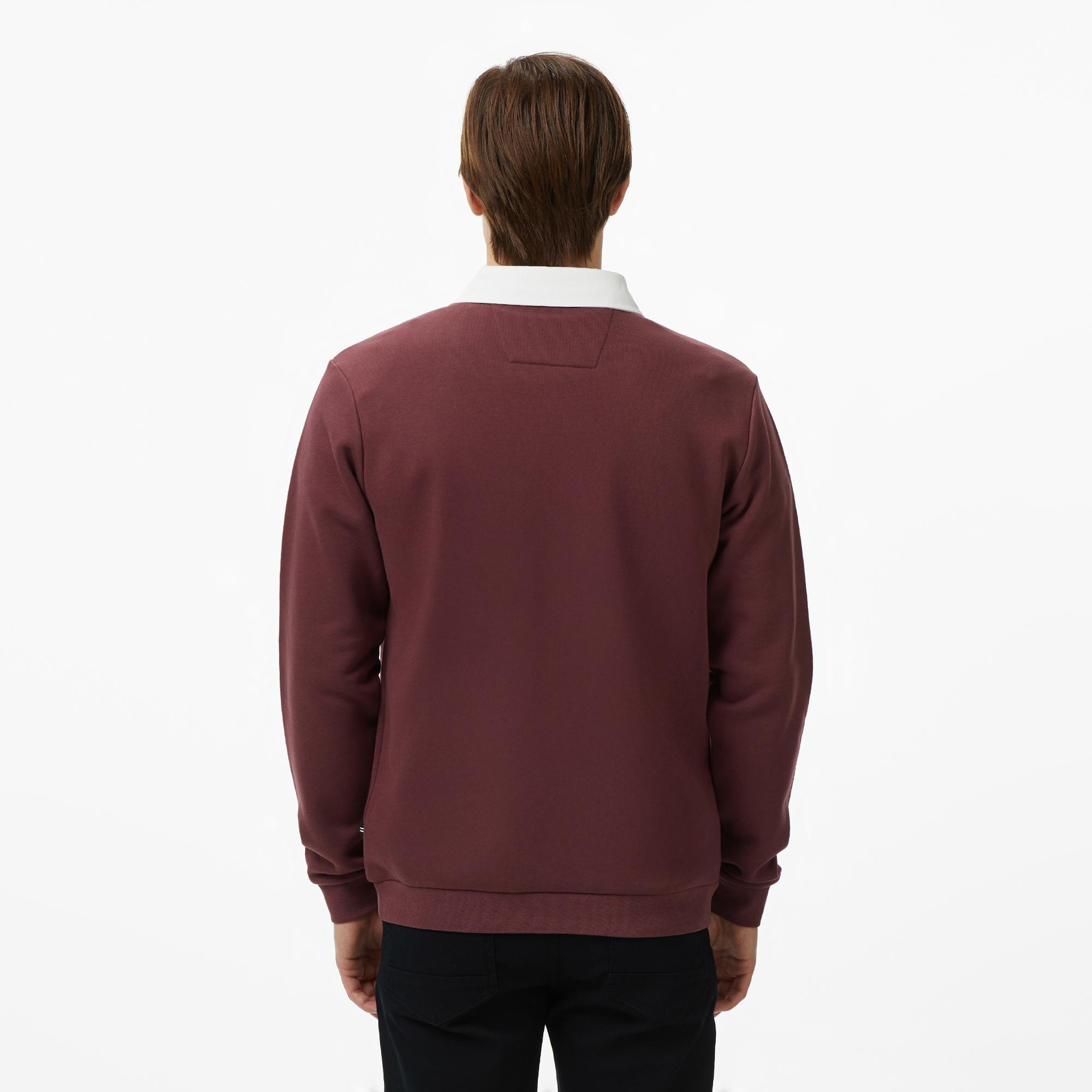 Nautica Erkek Bordo Uzun Kollu Polo Yaka T-Shirt