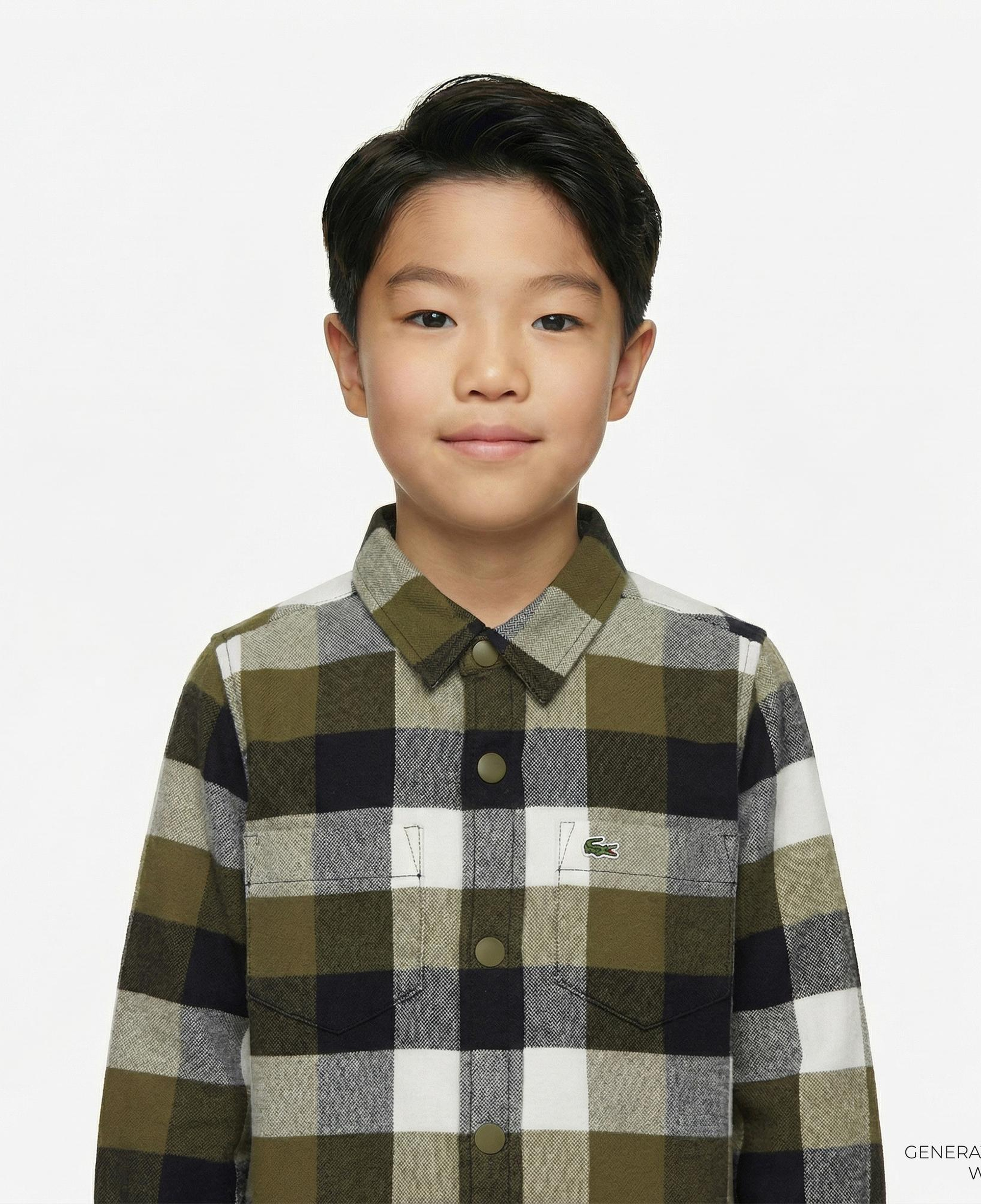 Lacoste Çocuk Haki Gömlek