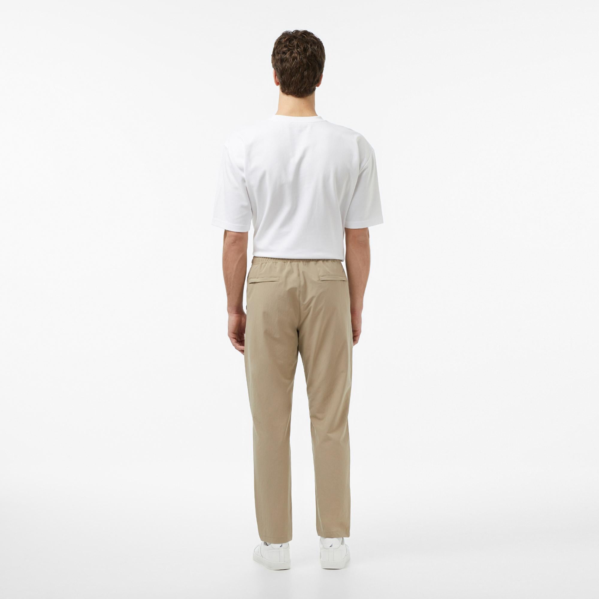 Nautica Erkek Bej Slim Fit Teknik Pantolon