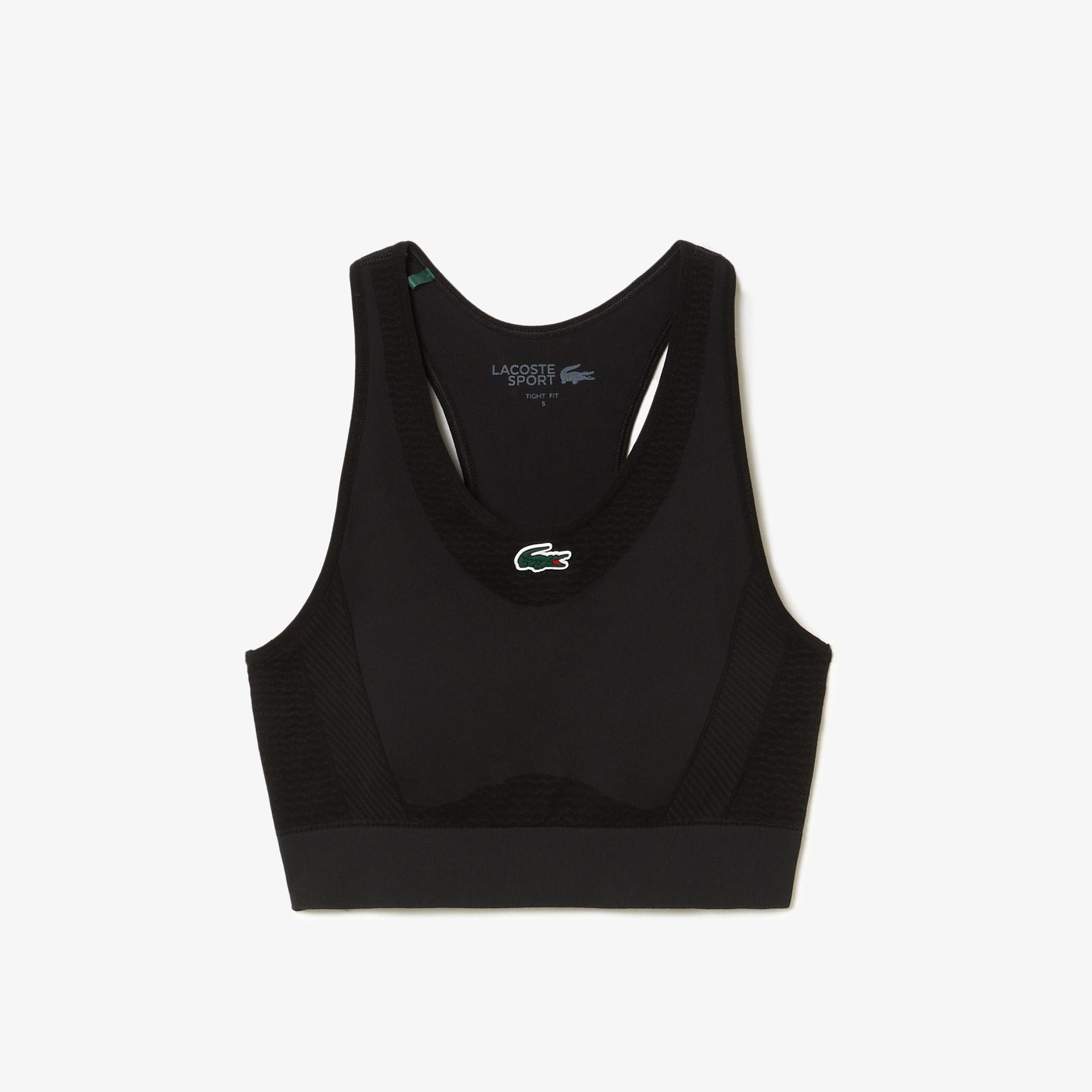 Lacoste Active Kadın Slim Fit Kolsuz Siyah Bra