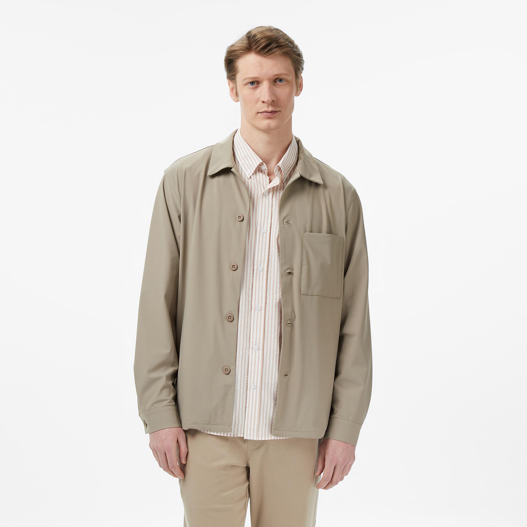 Nautica Erkek Bej Regular Fit Gömlek