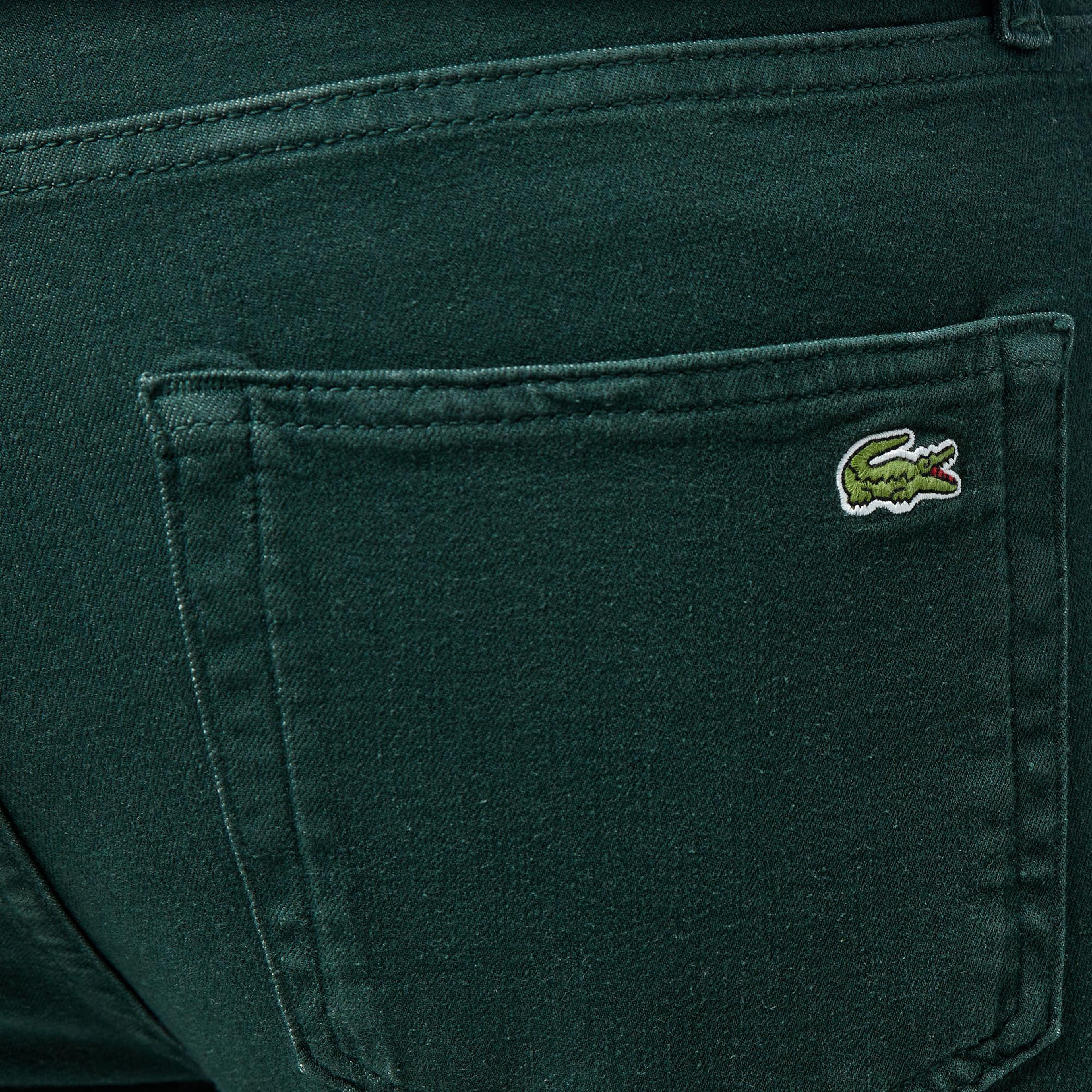 Lacoste Erkek Slim Fit Koyu Yeşil Jean Pantolon