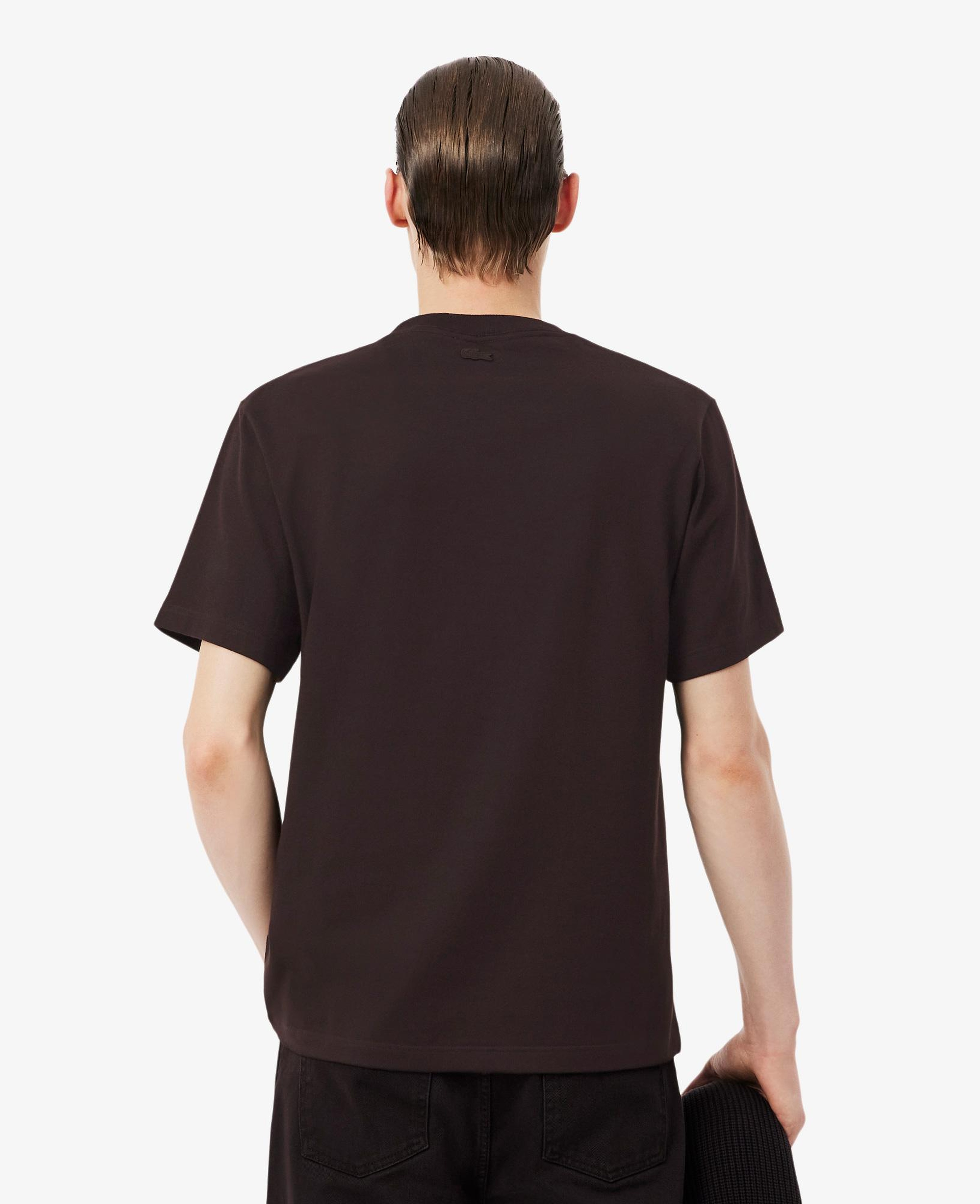 Lacoste Erkek Classic Fit Bisiklet Yaka Koyu Kahverengi T-Shirt