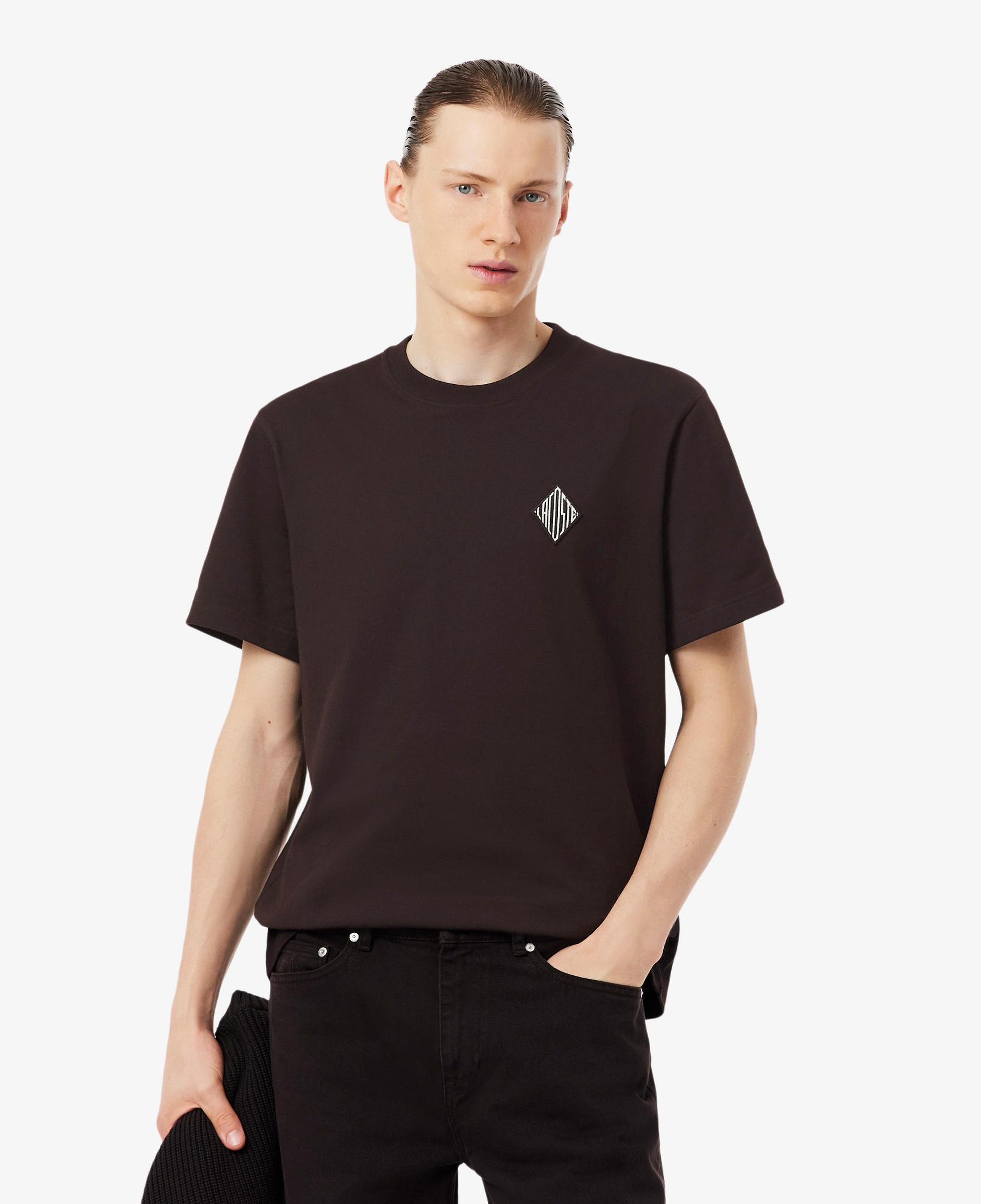 Lacoste Erkek Classic Fit Bisiklet Yaka Koyu Kahverengi T-Shirt