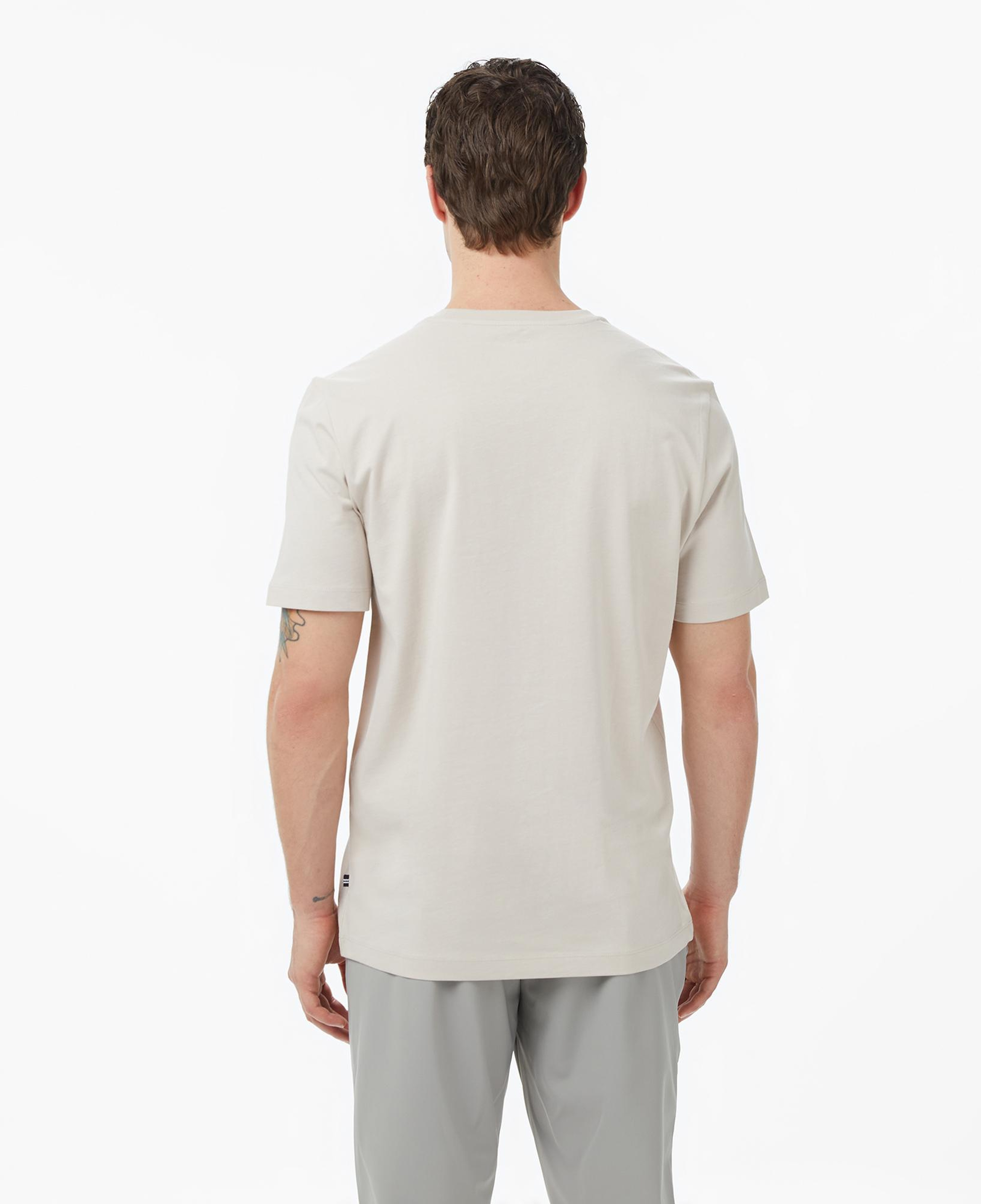 Nautica Erkek Bej Regular Fit Baskılı T-Shirt