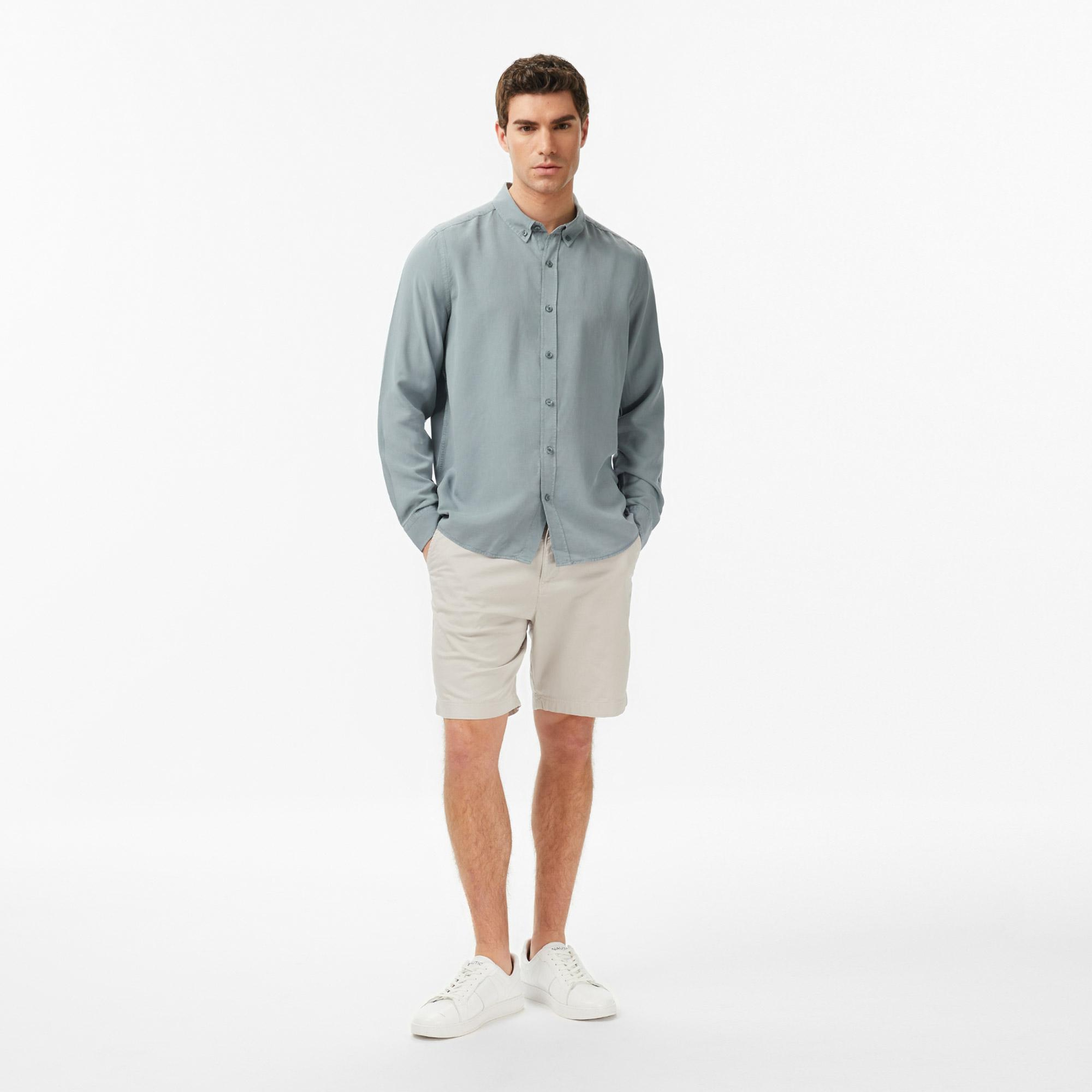 Nautica Erkek Yeşil Regular Fit Gömlek