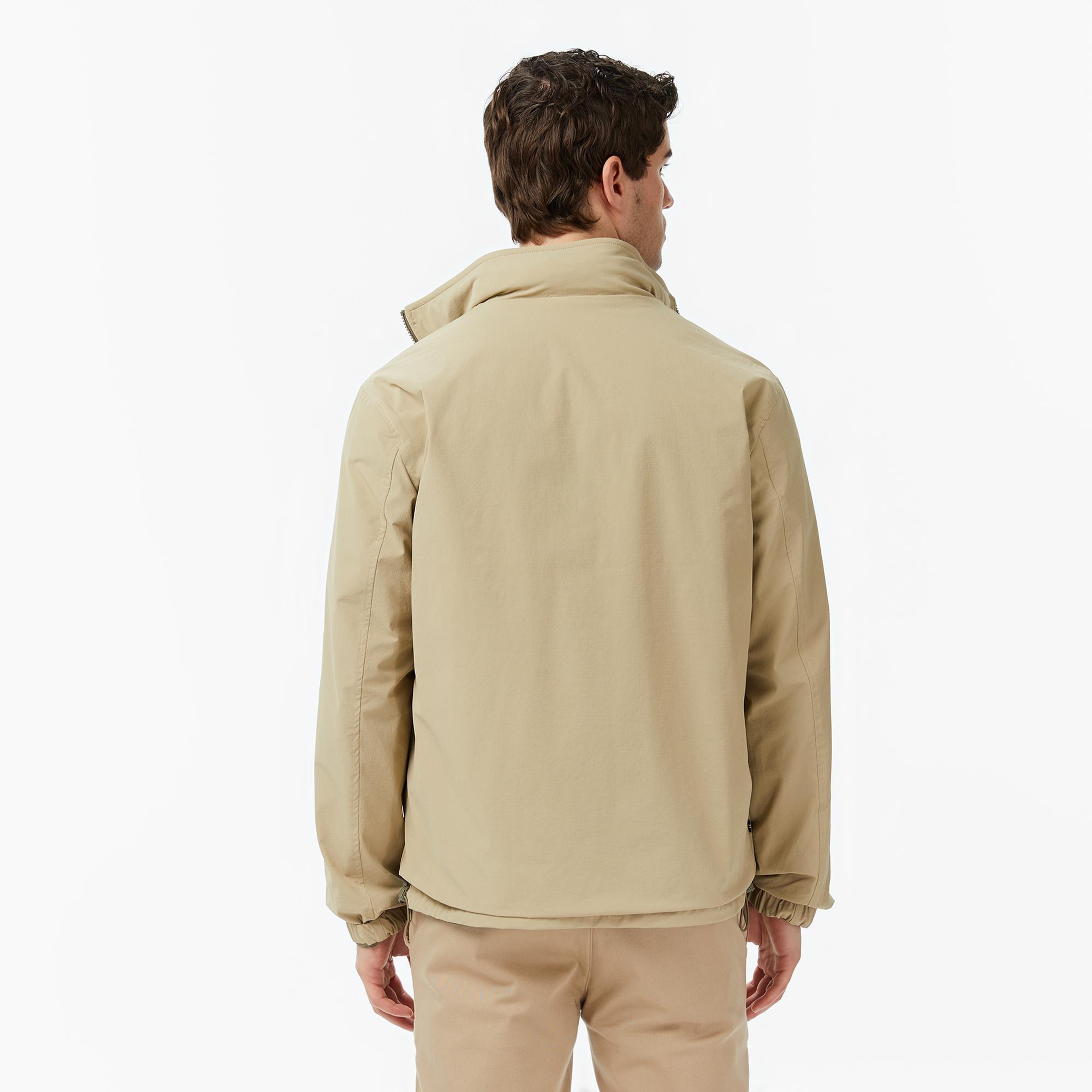 Nautica Erkek Yeşil Regular Fit Dik Yaka Çift Taraflı Su İtici Mont