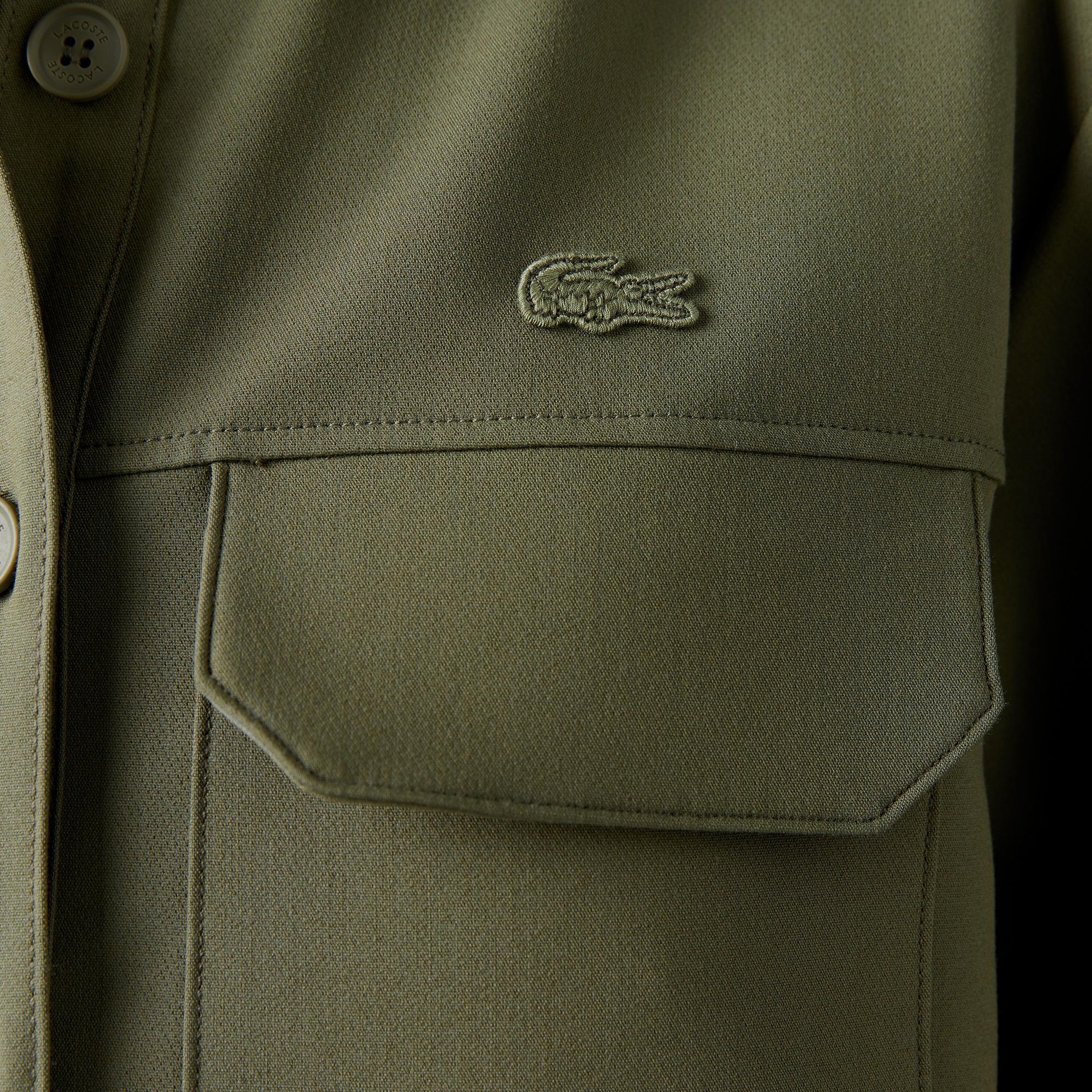 Lacoste Kadın Regular Fit Haki Gömlek