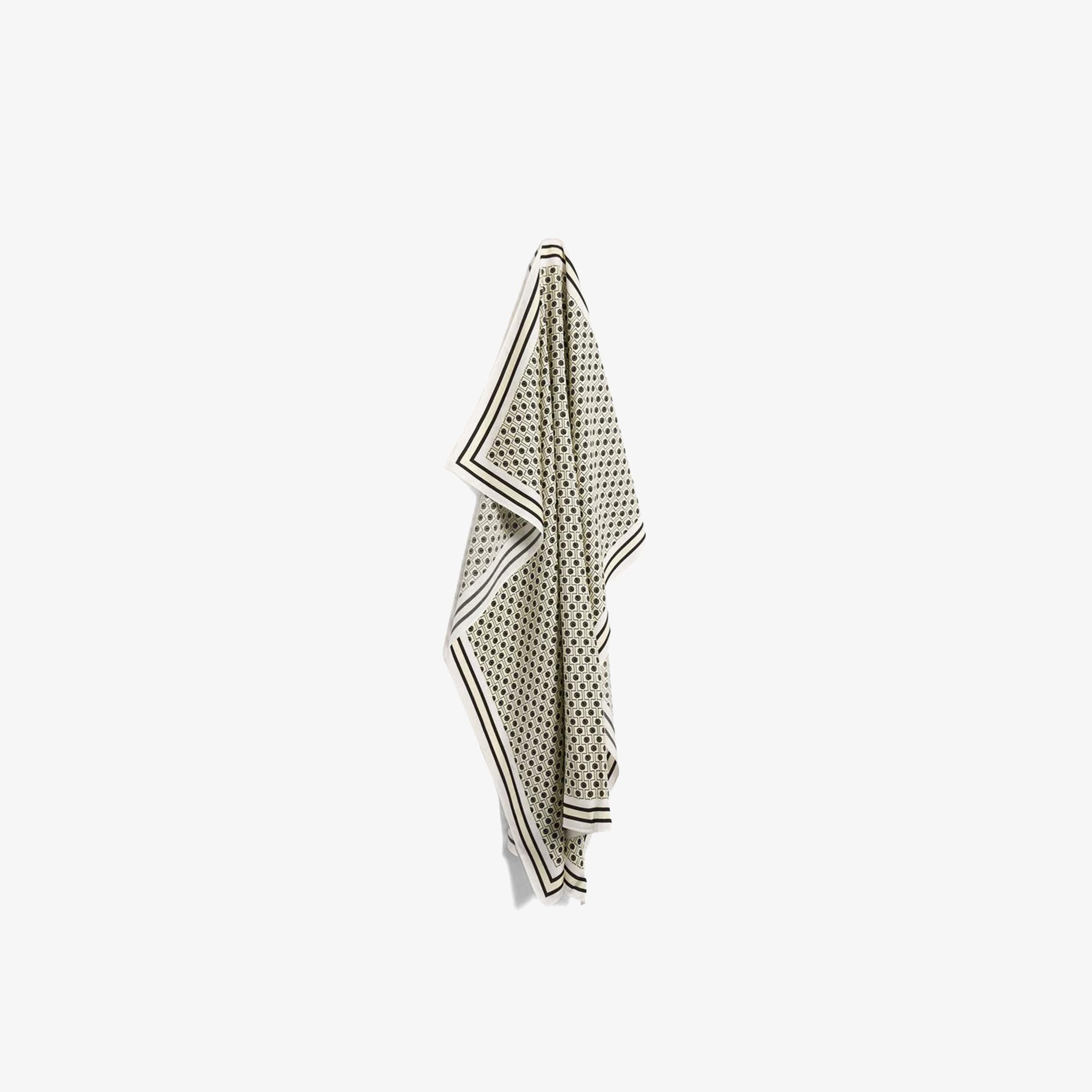 Lacoste Kadın Desenli Kahverengi Fular