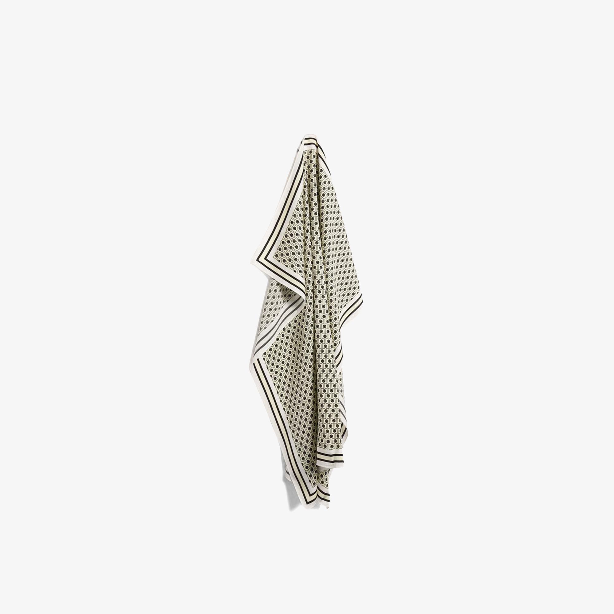 Lacoste Kadın Desenli Kahverengi Fular