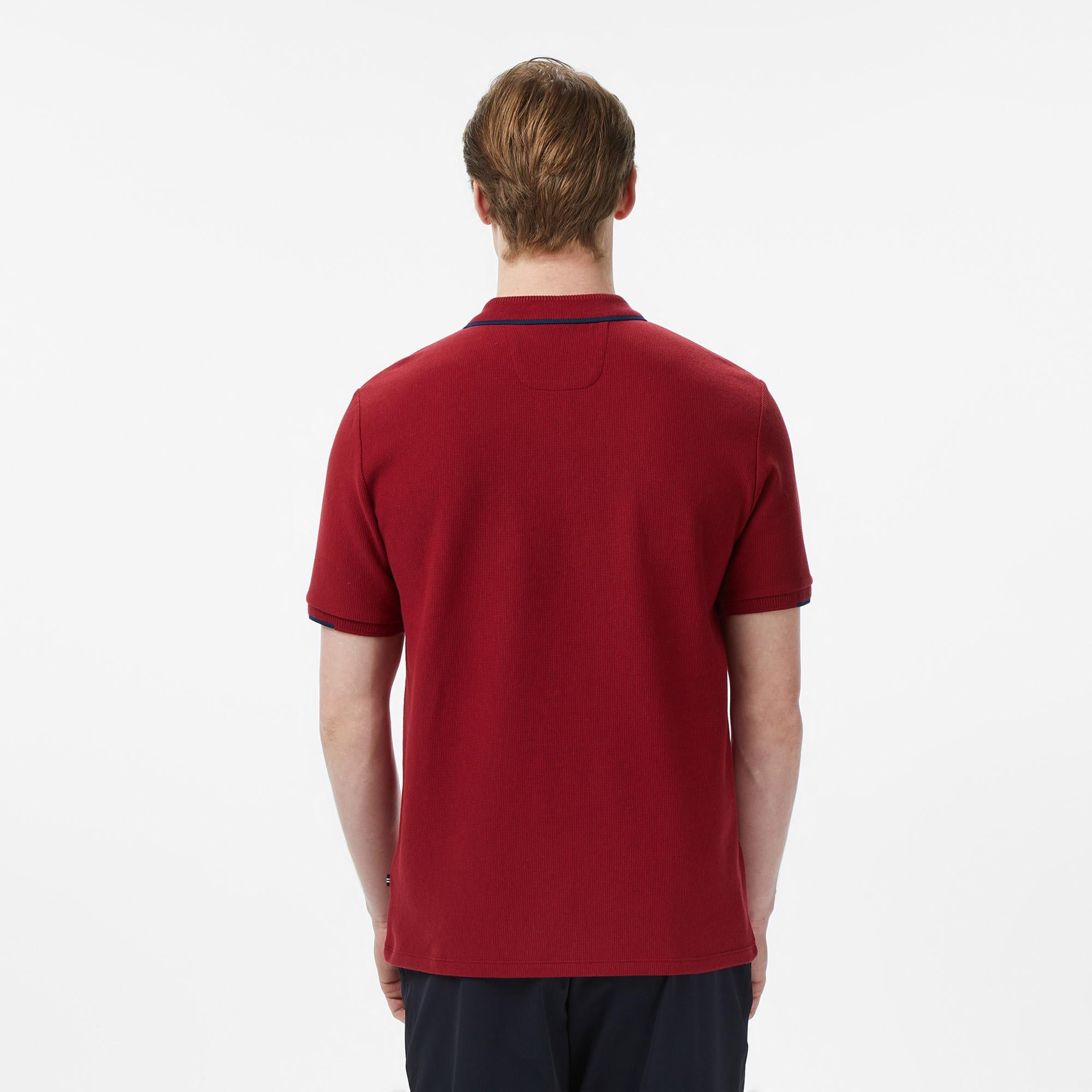 Nautica Erkek Bordo Regular Fit Polo Yaka T-Shirt