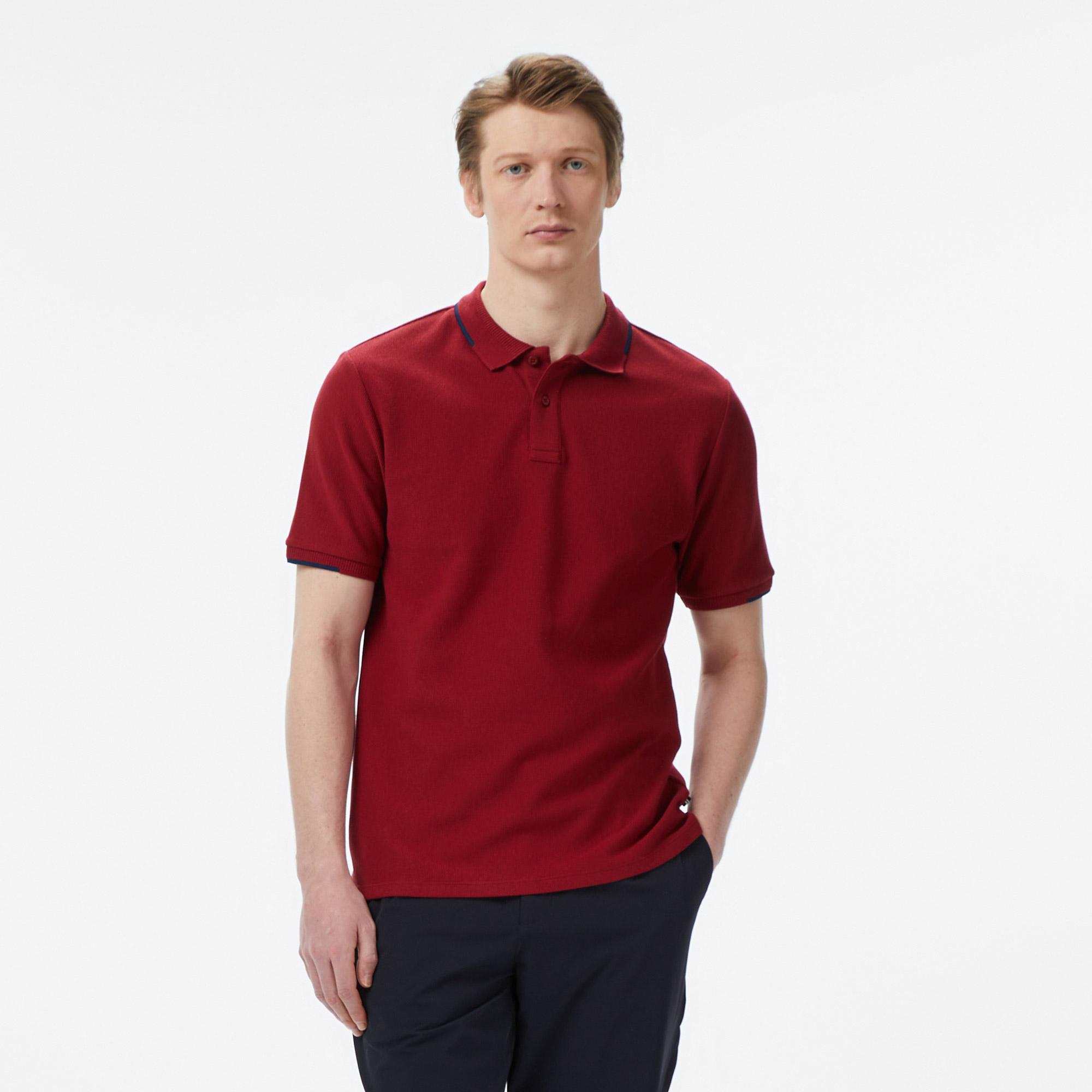 Nautica Erkek Bordo Regular Fit Polo Yaka T-Shirt