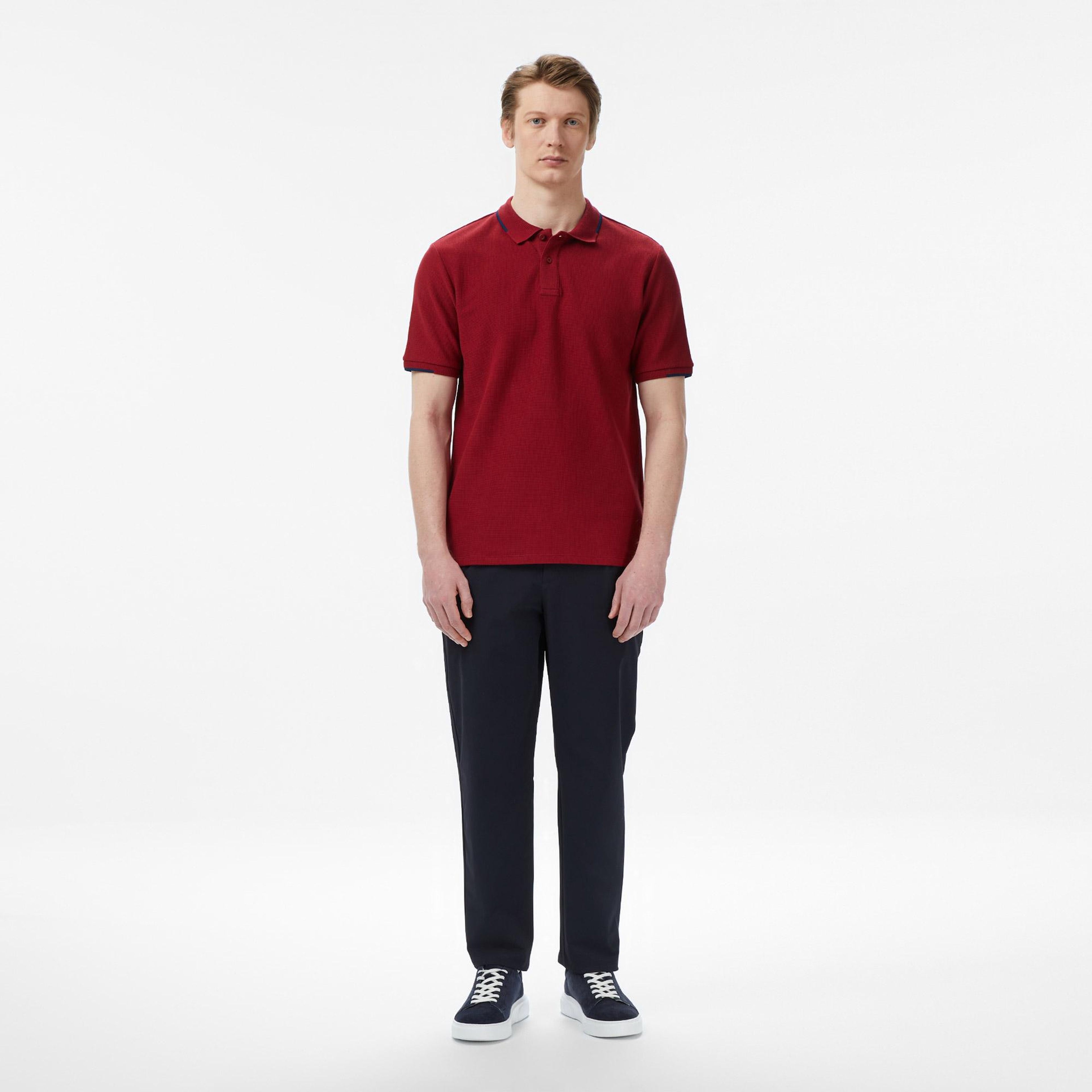 Nautica Erkek Bordo Regular Fit Polo Yaka T-Shirt