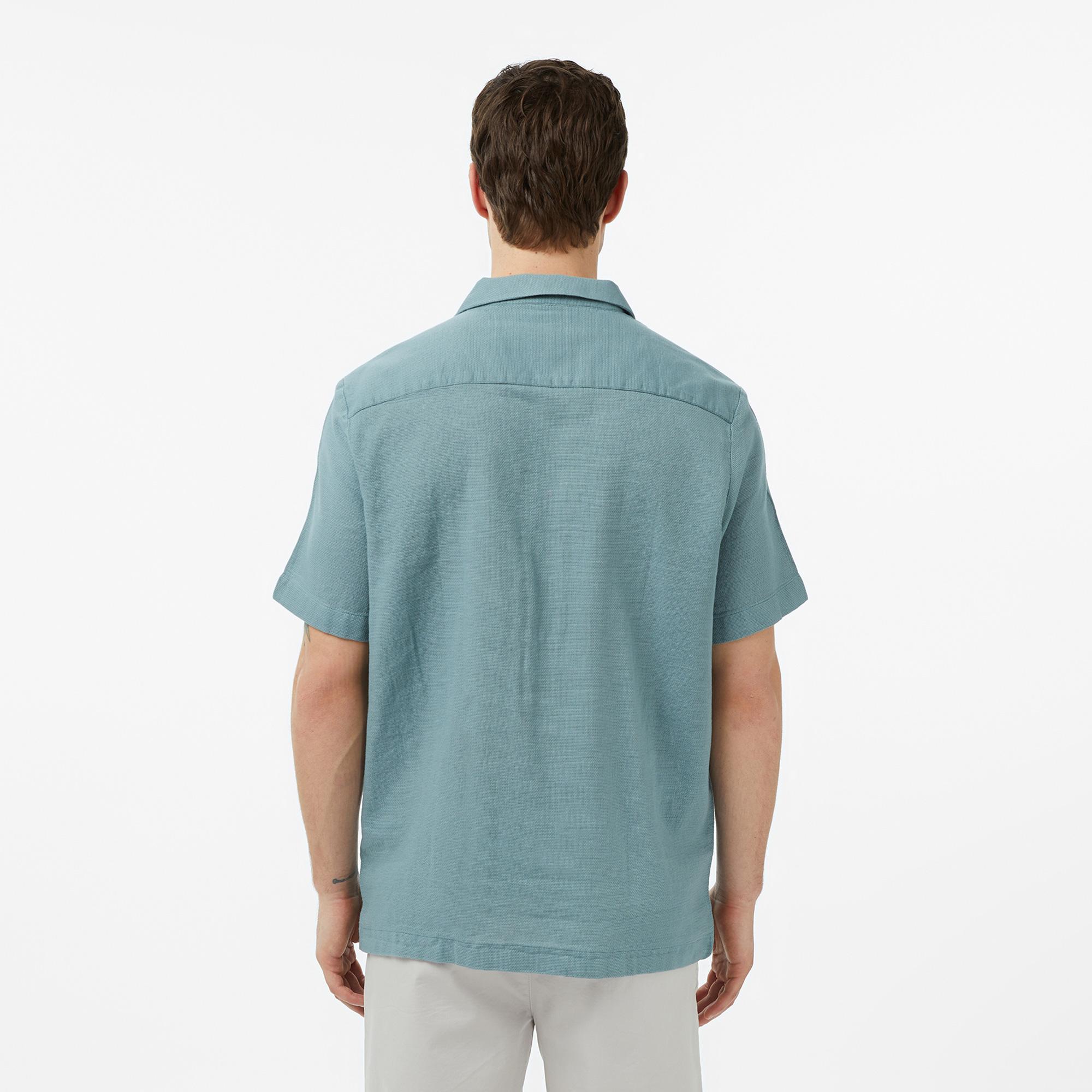 Nautica Erkek Yeşil Regular Fit Kısa Kollu Gömlek