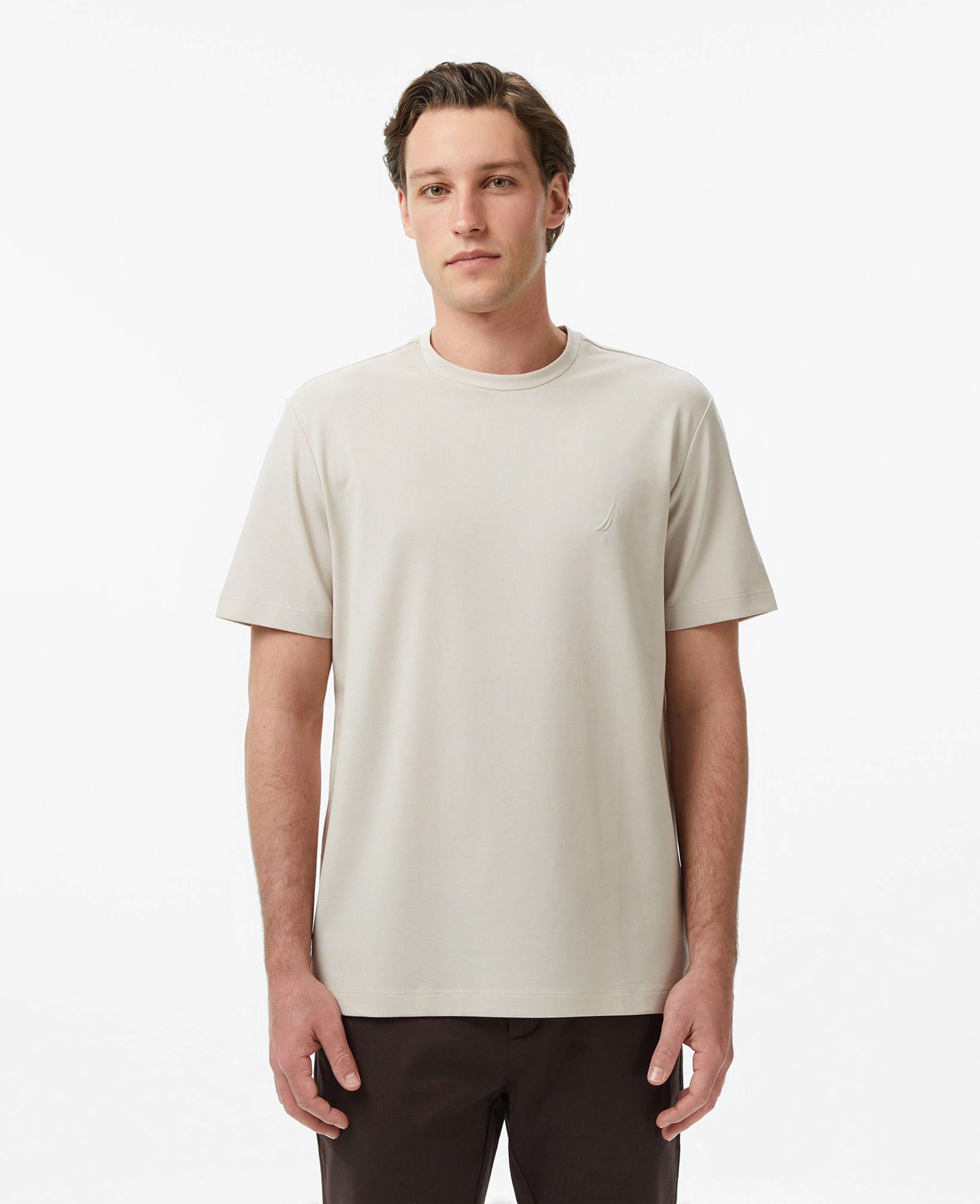 Nautica Erkek Bej Regular Fit T-Shirt