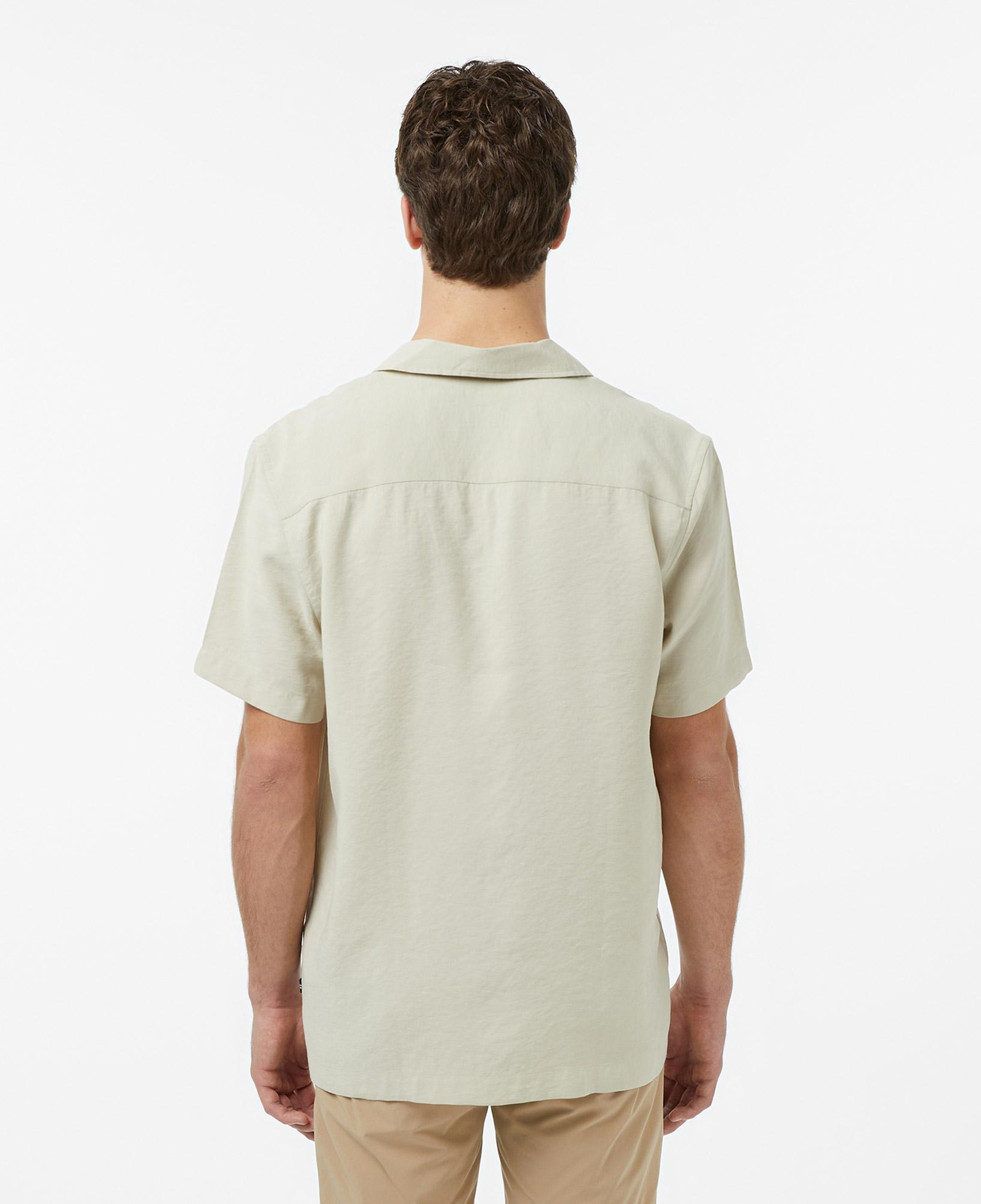 Nautica Erkek Bej Regular Fit Kısa Kollu Gömlek