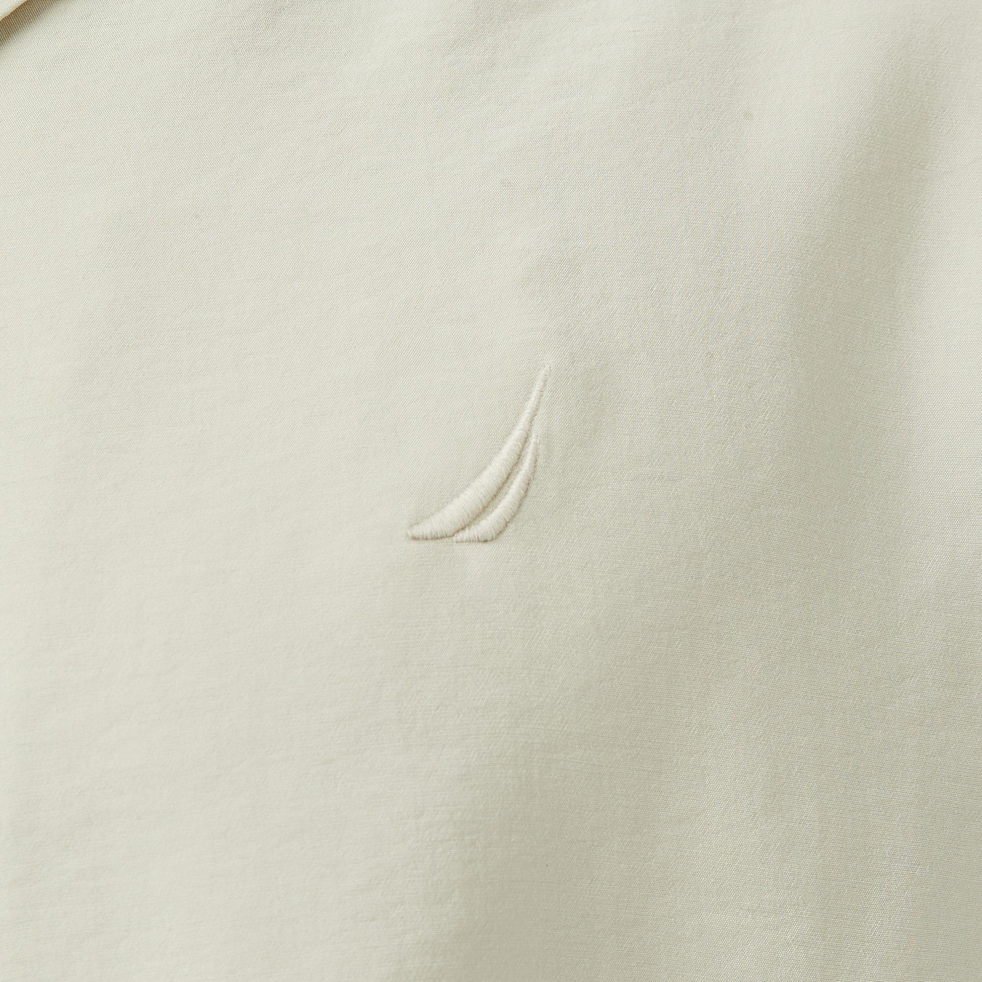 Nautica Erkek Bej Regular Fit Kısa Kollu Gömlek