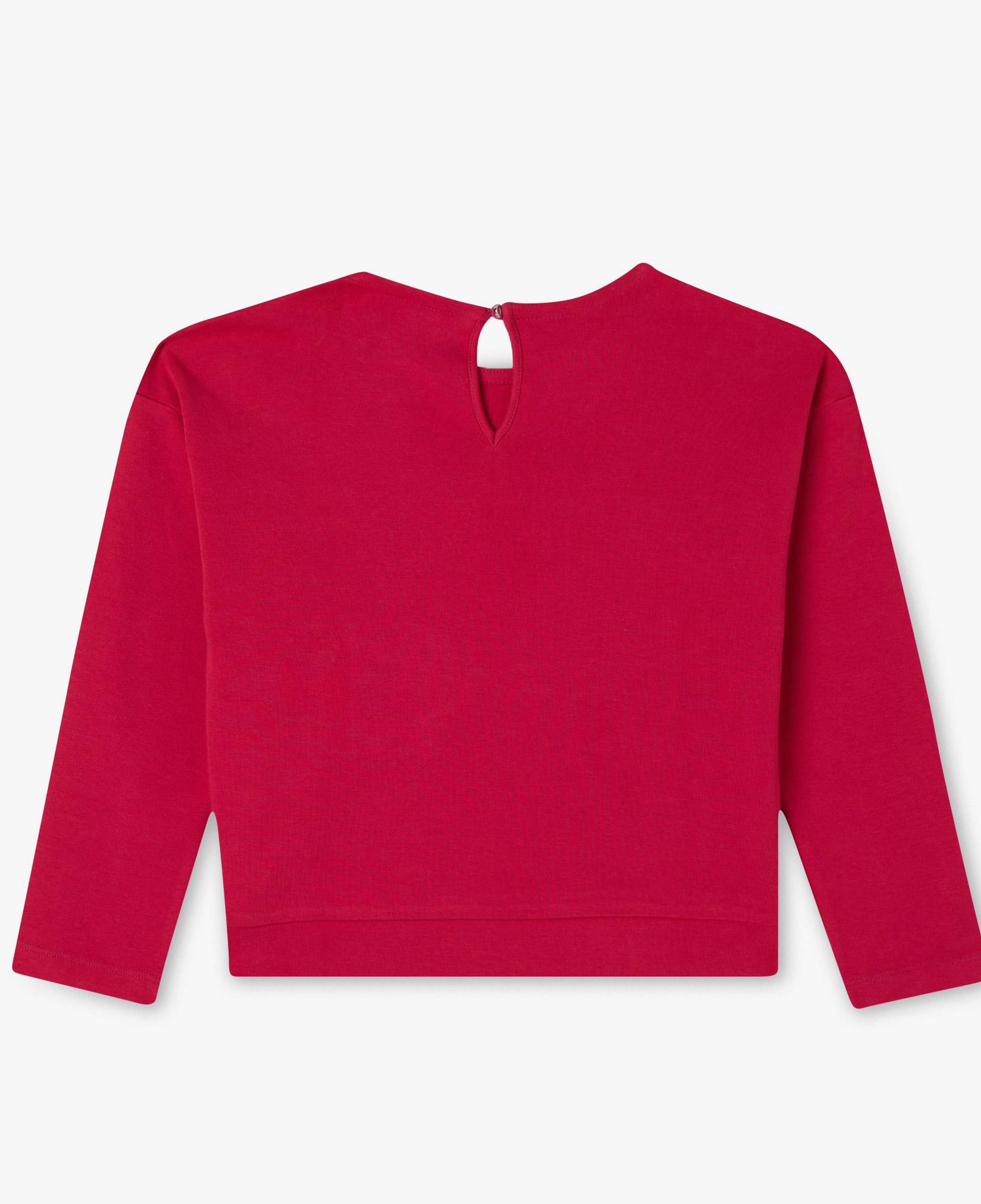 Lacoste Çocuk Uzun Kollu Bisiklet Yaka Baskılı Pembe T-Shirt