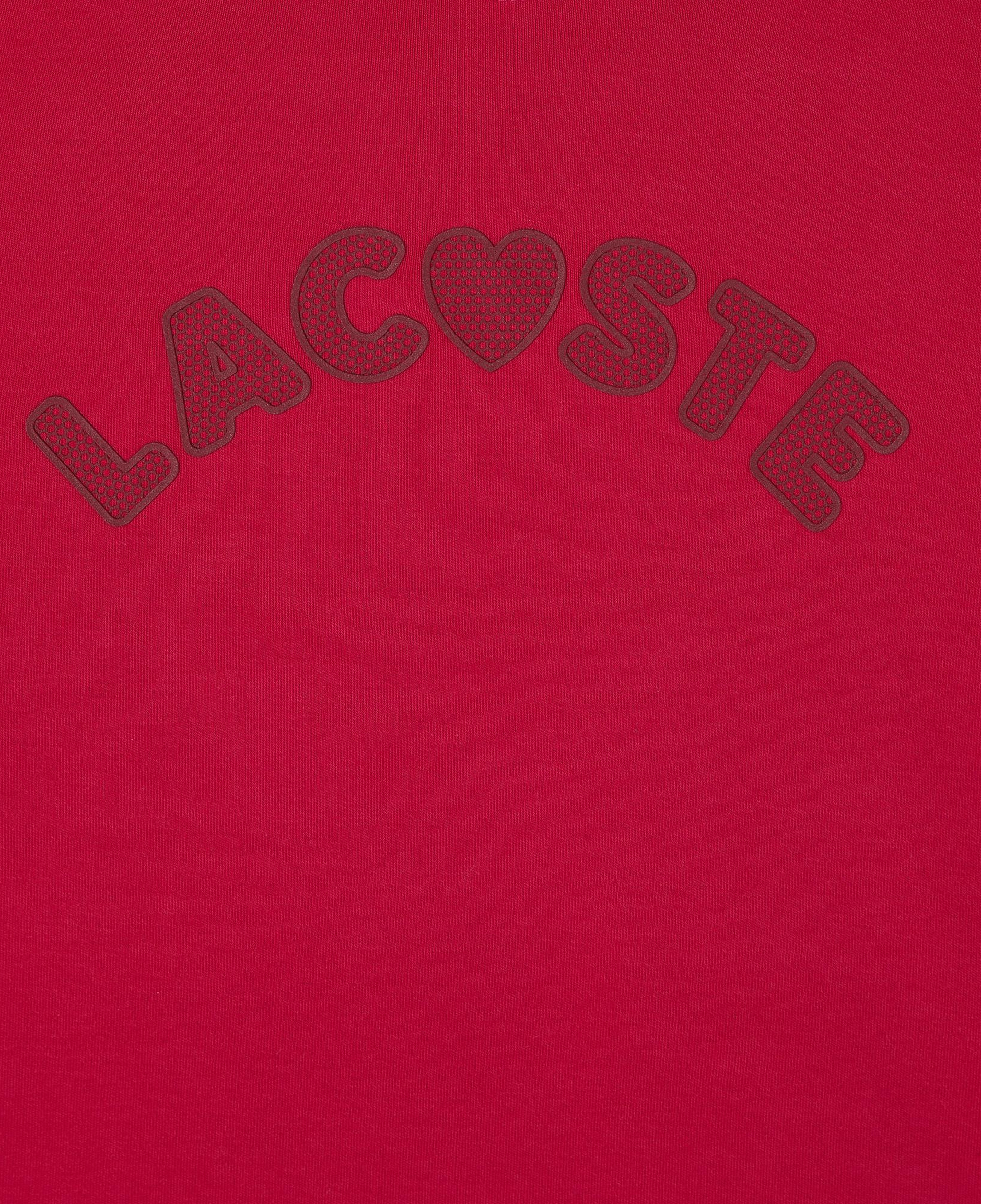Lacoste Çocuk Uzun Kollu Bisiklet Yaka Baskılı Pembe T-Shirt