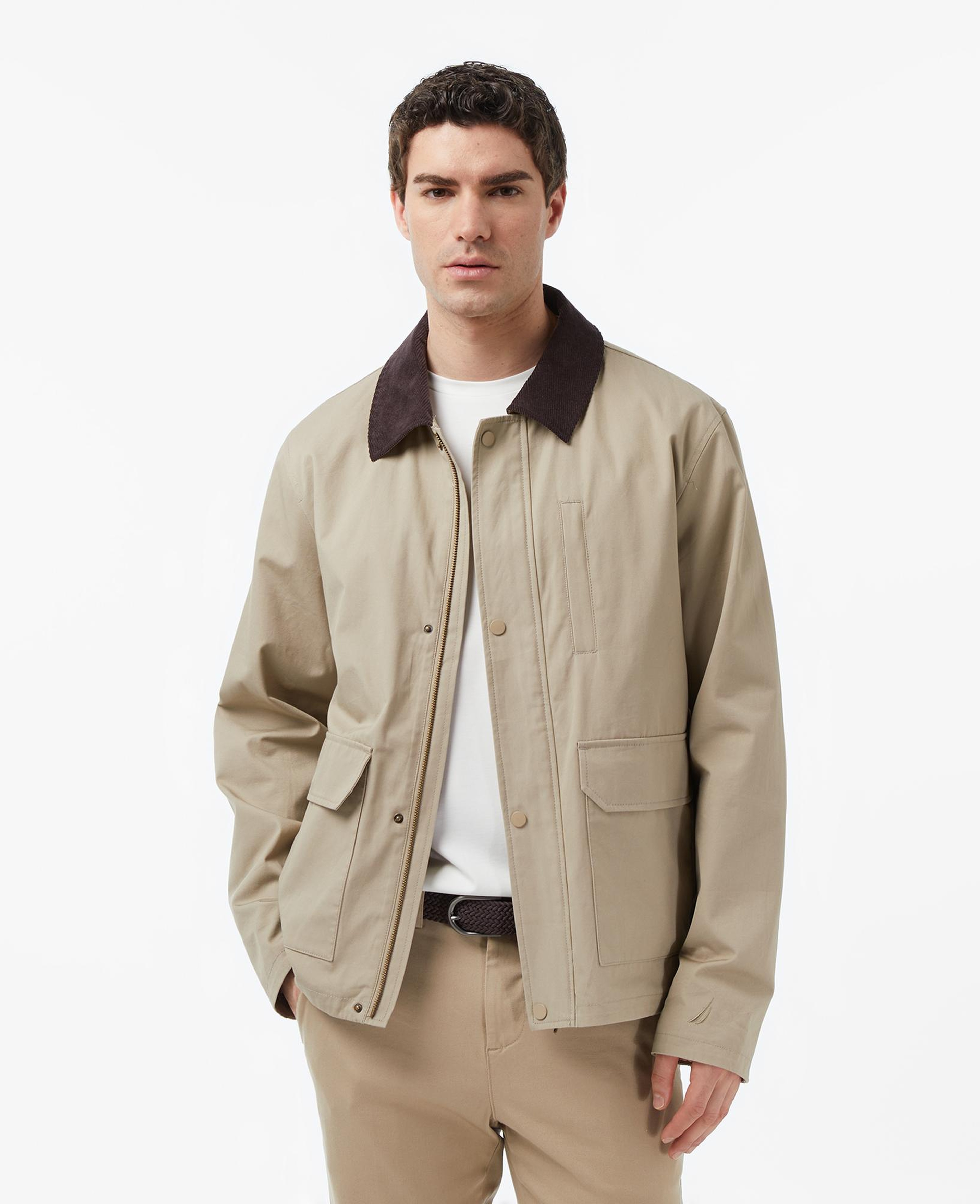 Nautica Erkek Bej Regular Fit Ceket