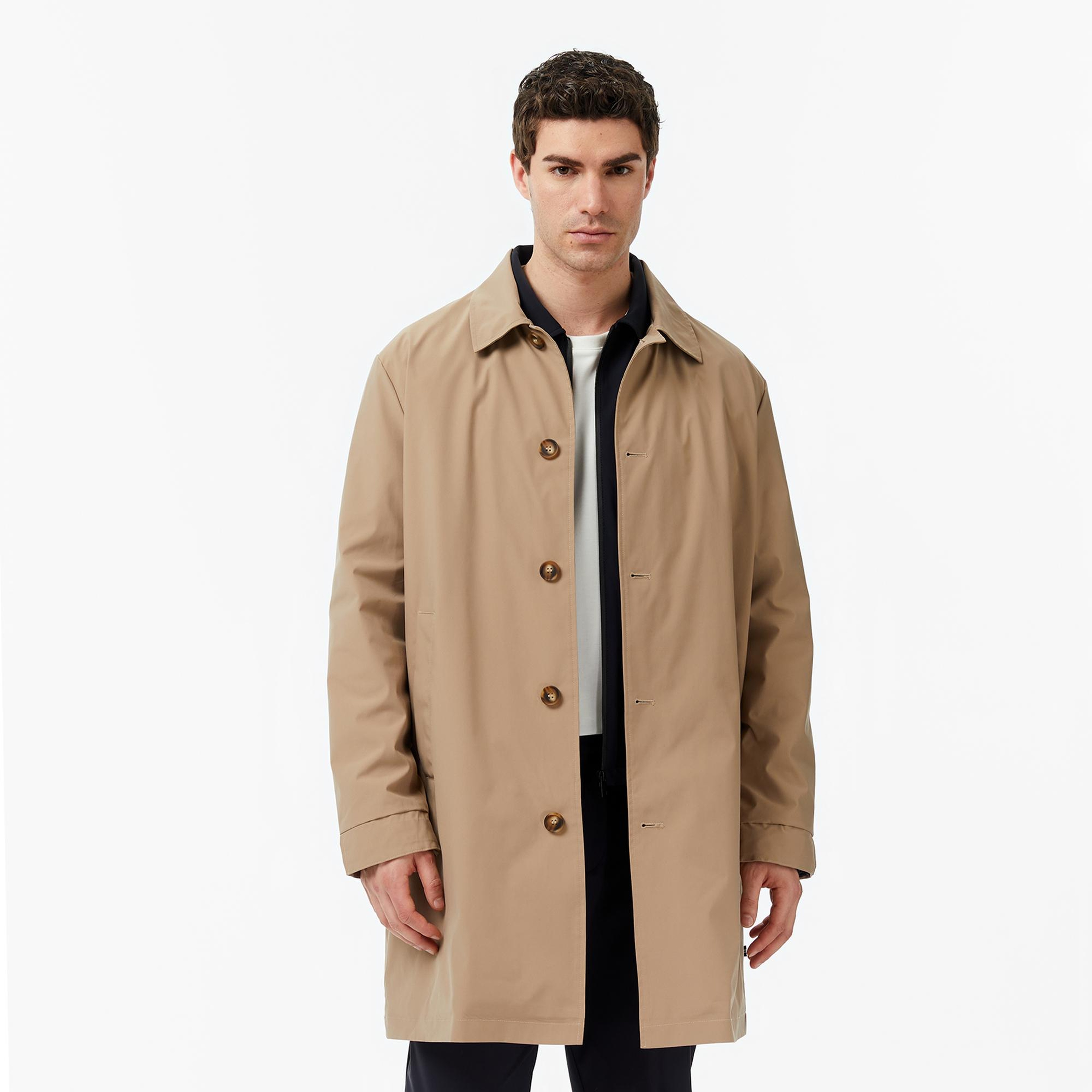 Nautica Erkek Bej Regular Fit Su İtici Ceket