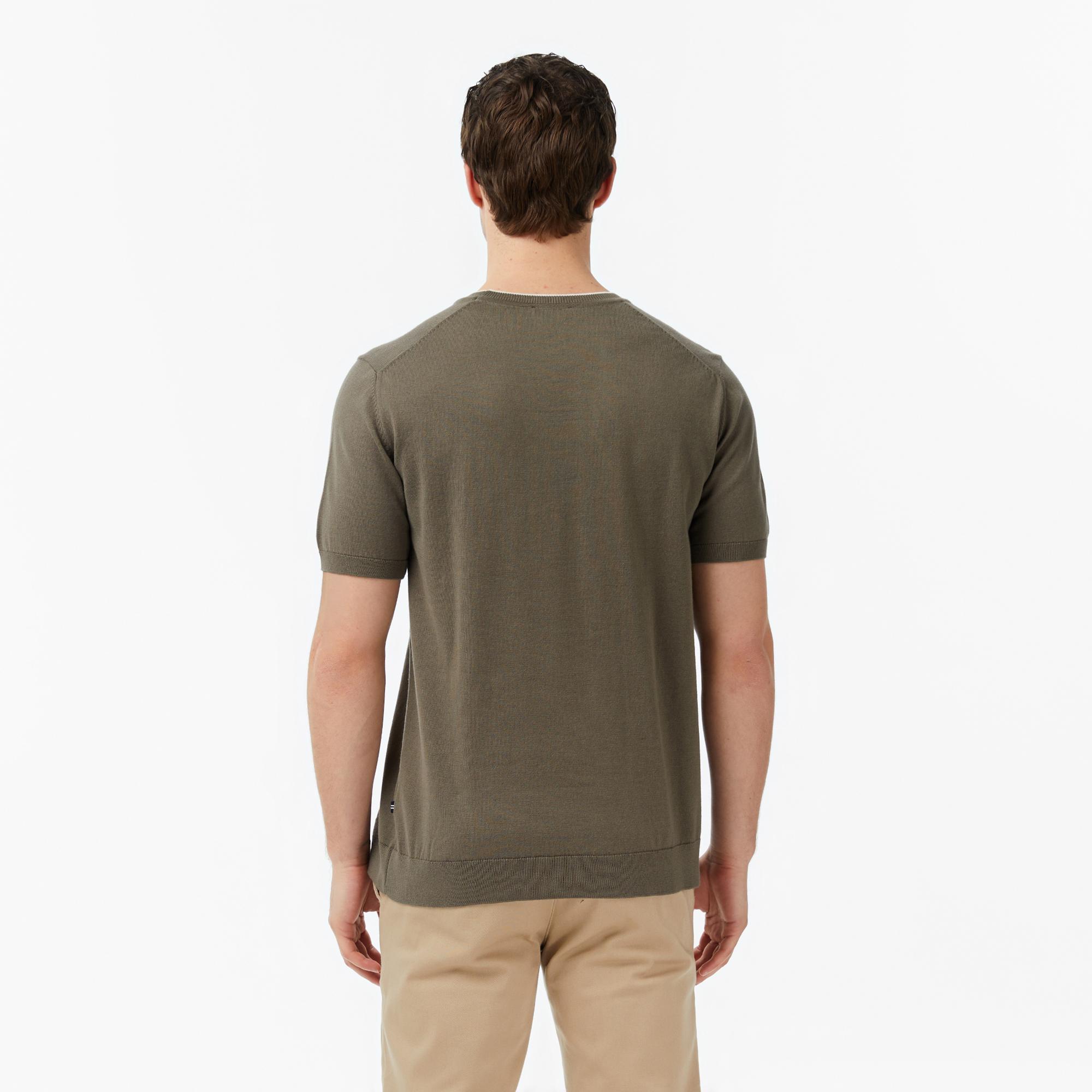 Nautica Erkek Yeşil Regular Fit Kısa Kollu Triko