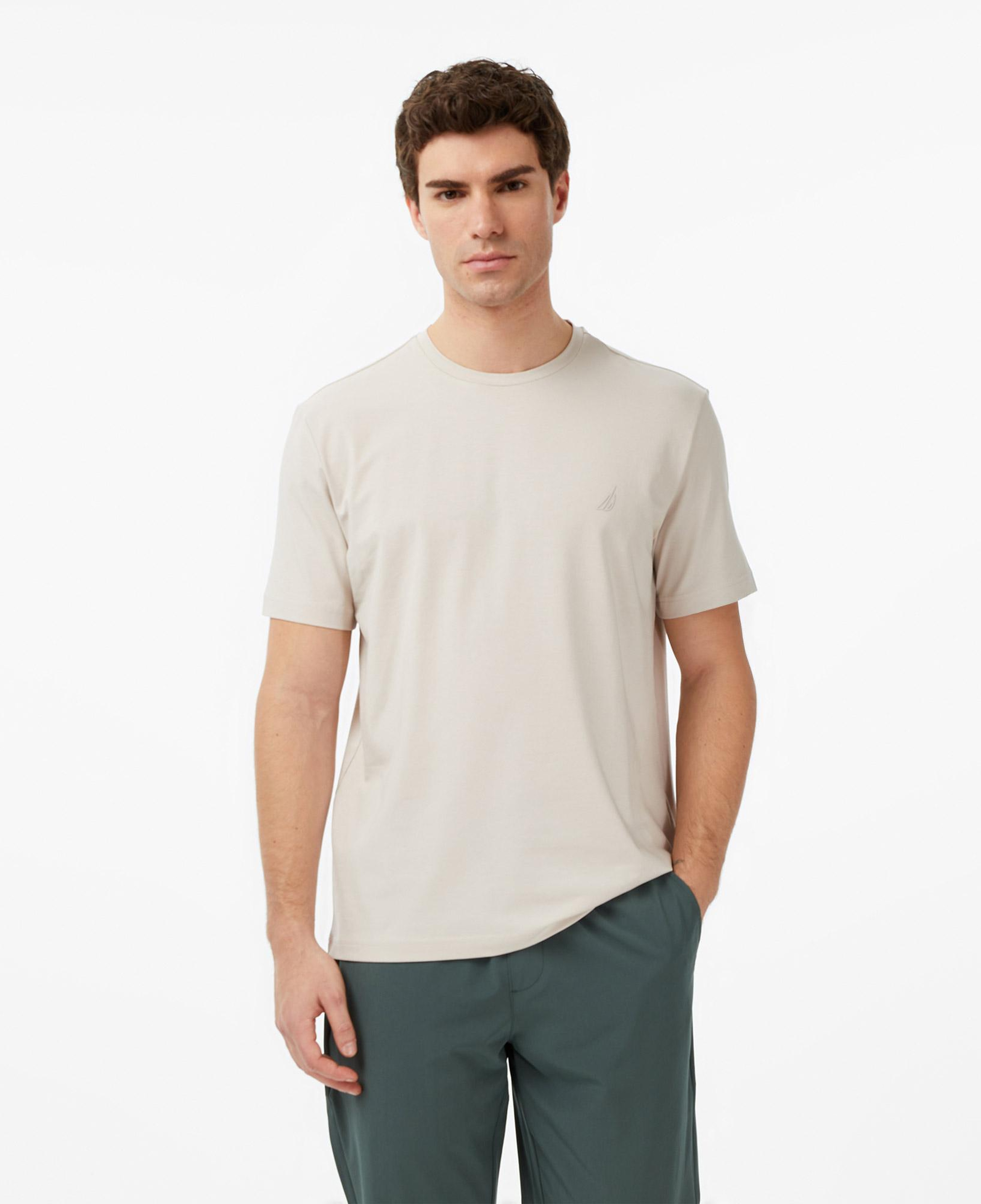 Nautica Erkek Bej Regular Fit T-Shirt