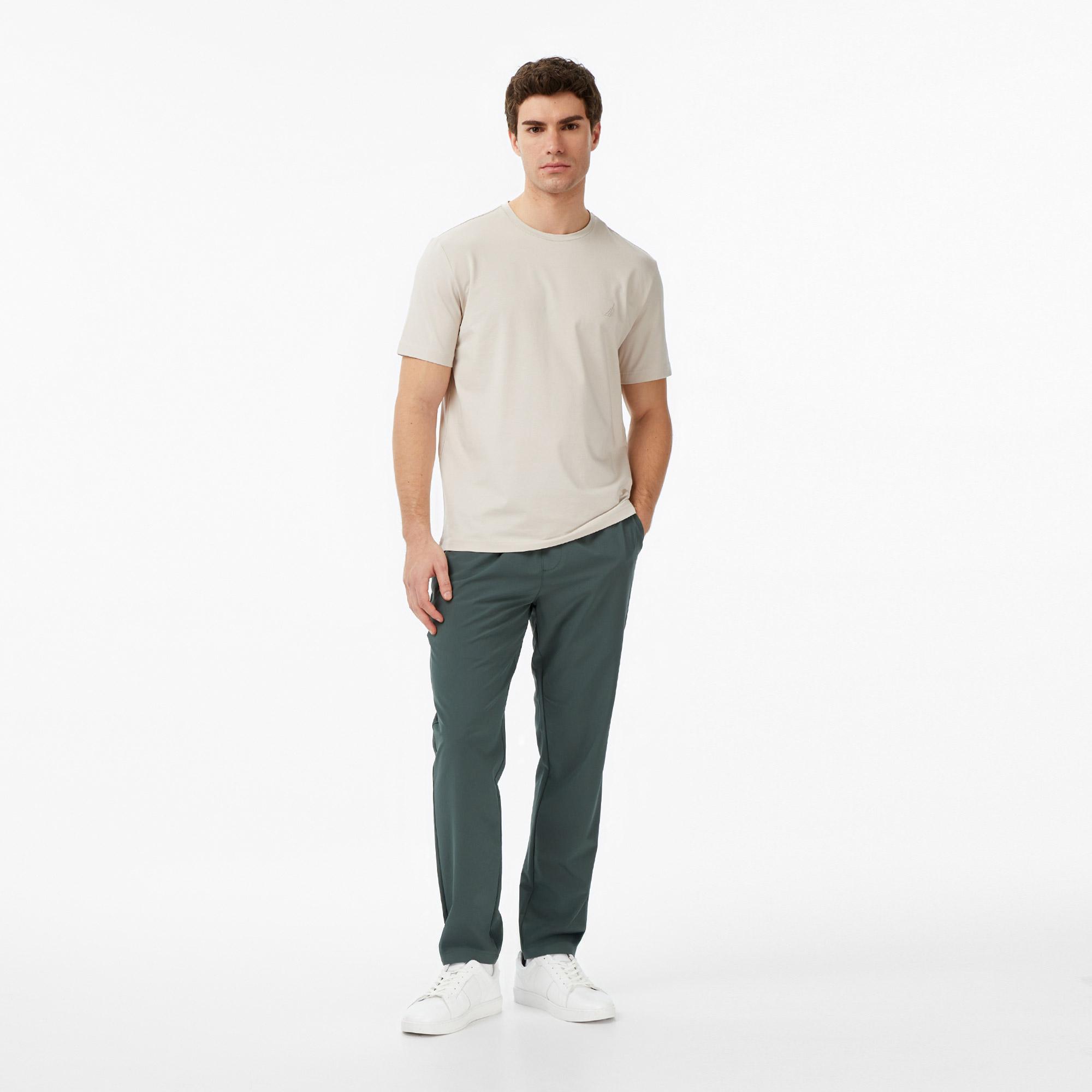 Nautica Erkek Bej Regular Fit T-Shirt