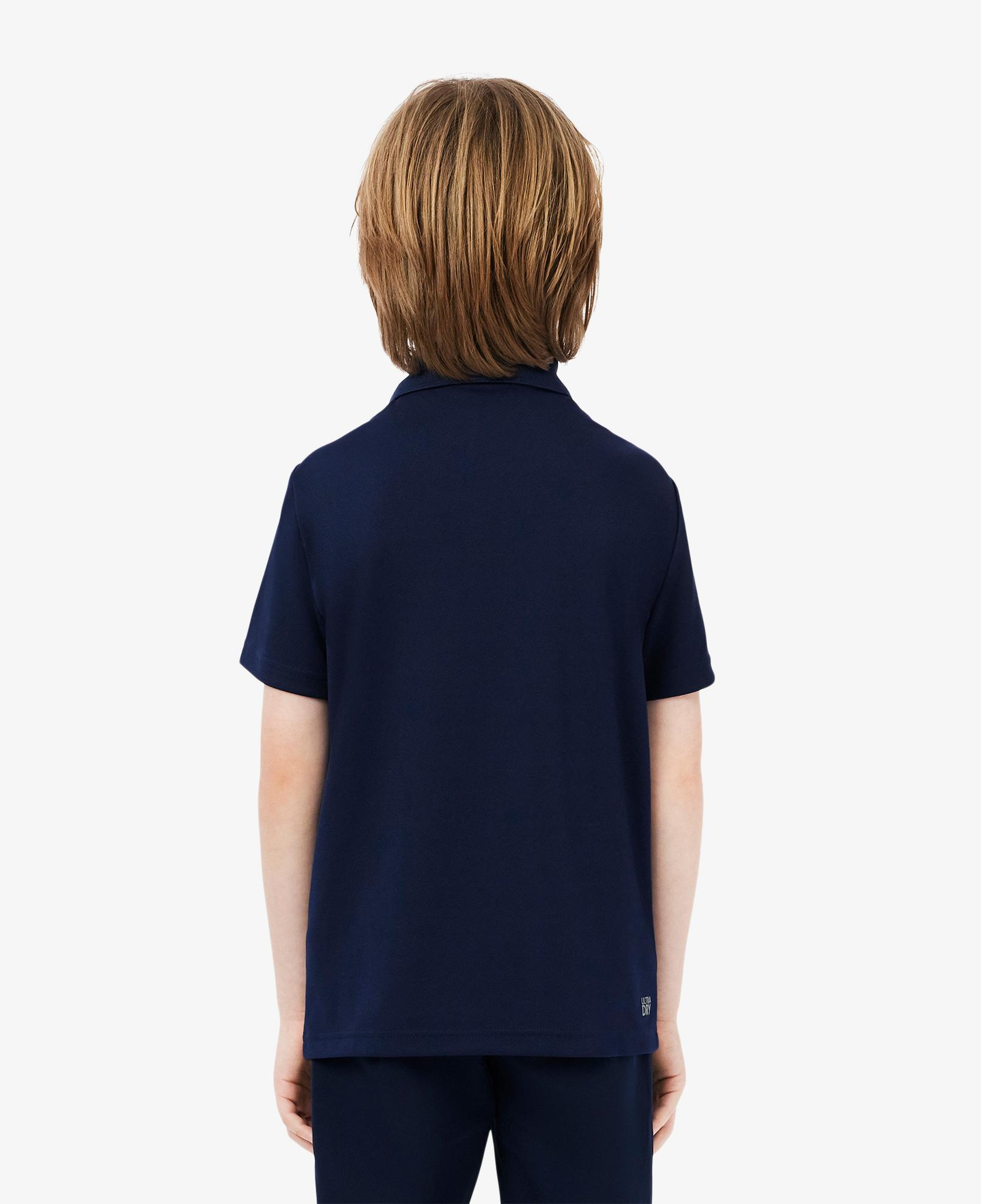 Lacoste Sport Çocuk Baskılı Lacivert Polo