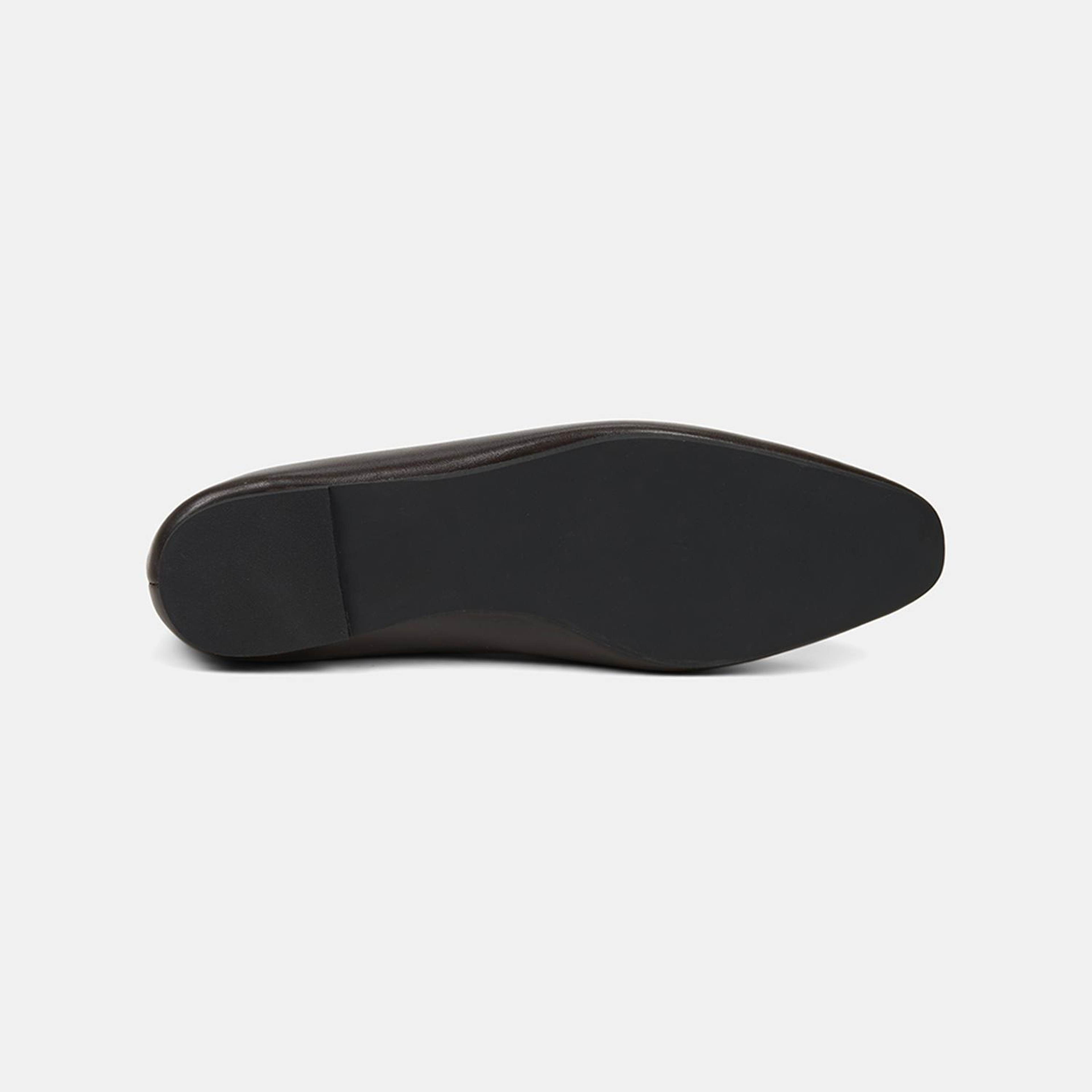 Kadın Acı Kahve Ayarlanabilir Metal Tokalı Mary Jane Deri Babet