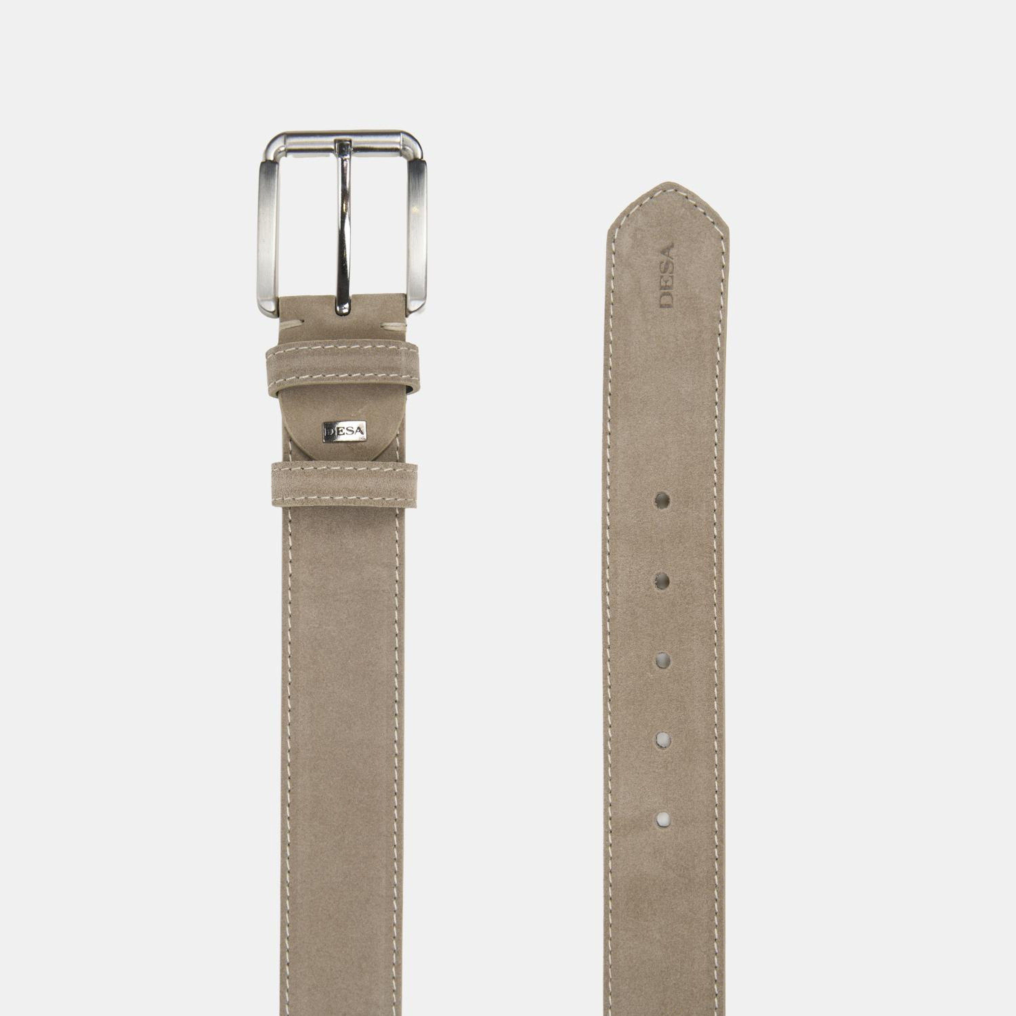 Erkek Vizon Süet Deri Spor Kemer