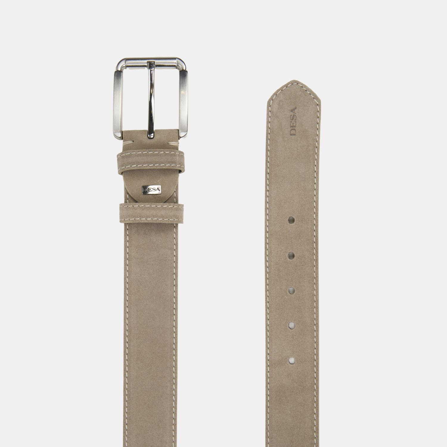 Erkek Vizon Süet Deri Spor Kemer