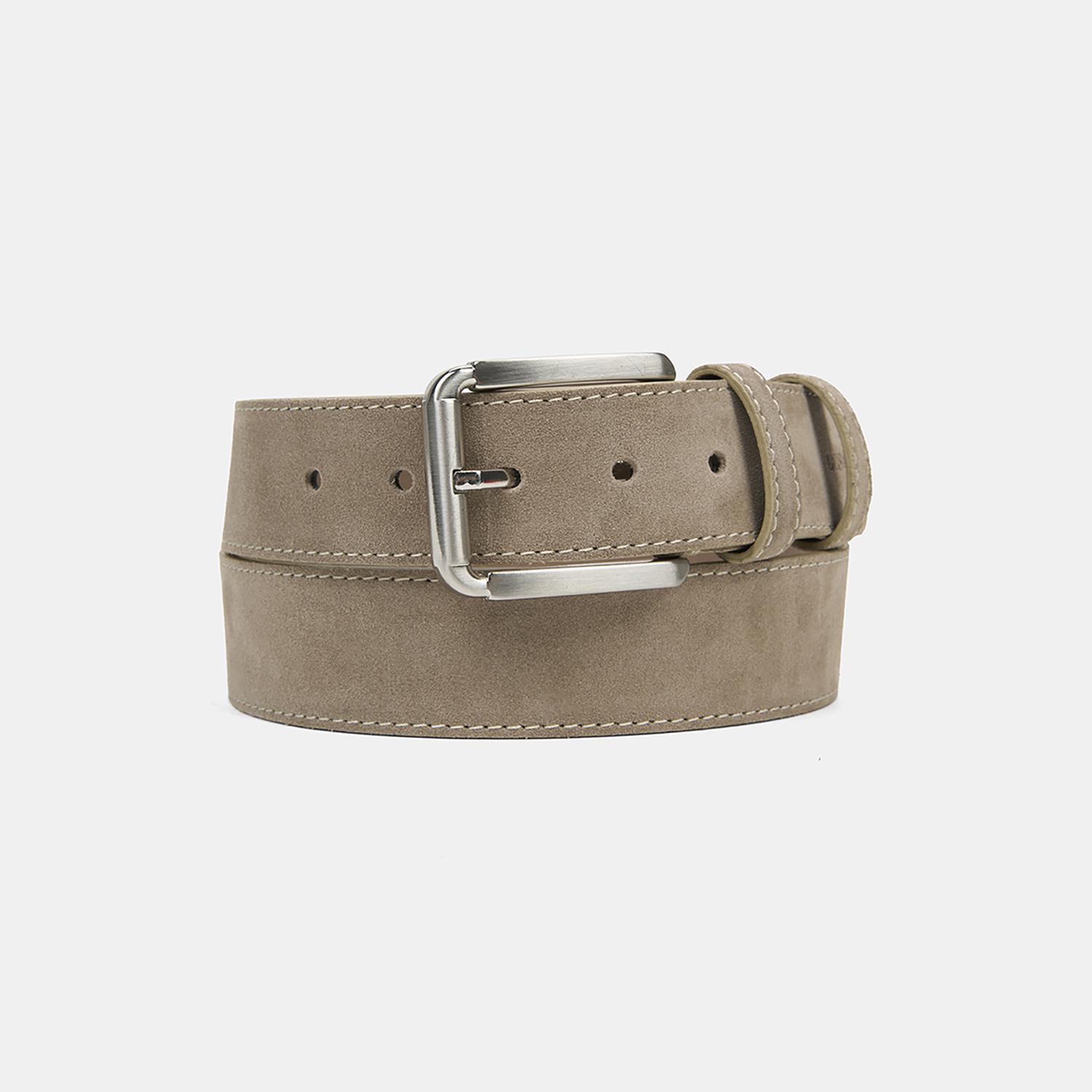 Erkek Vizon Süet Deri Spor Kemer