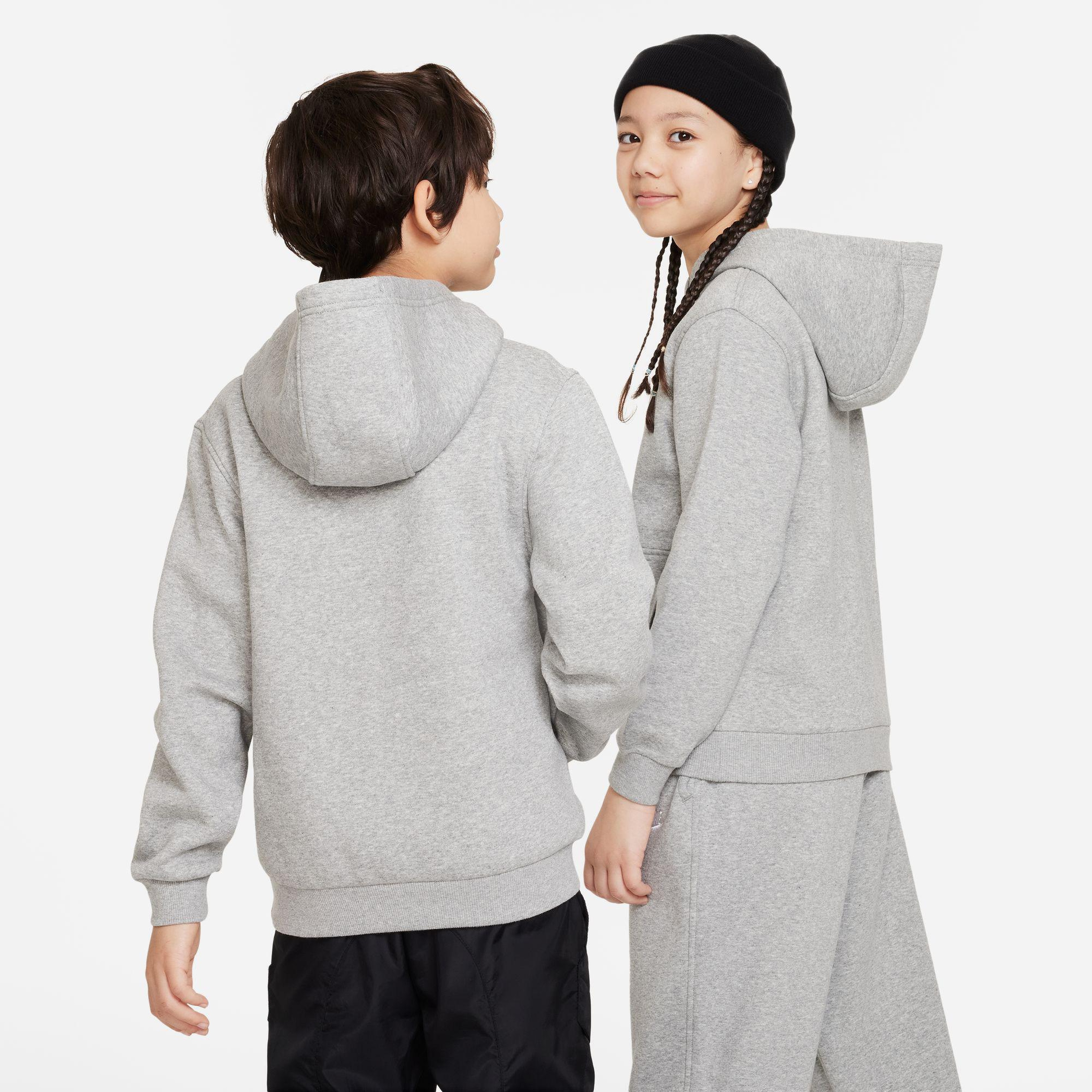 Nike Sportswear Club Fleece Hoody Çocuk Gri Sweatshirt