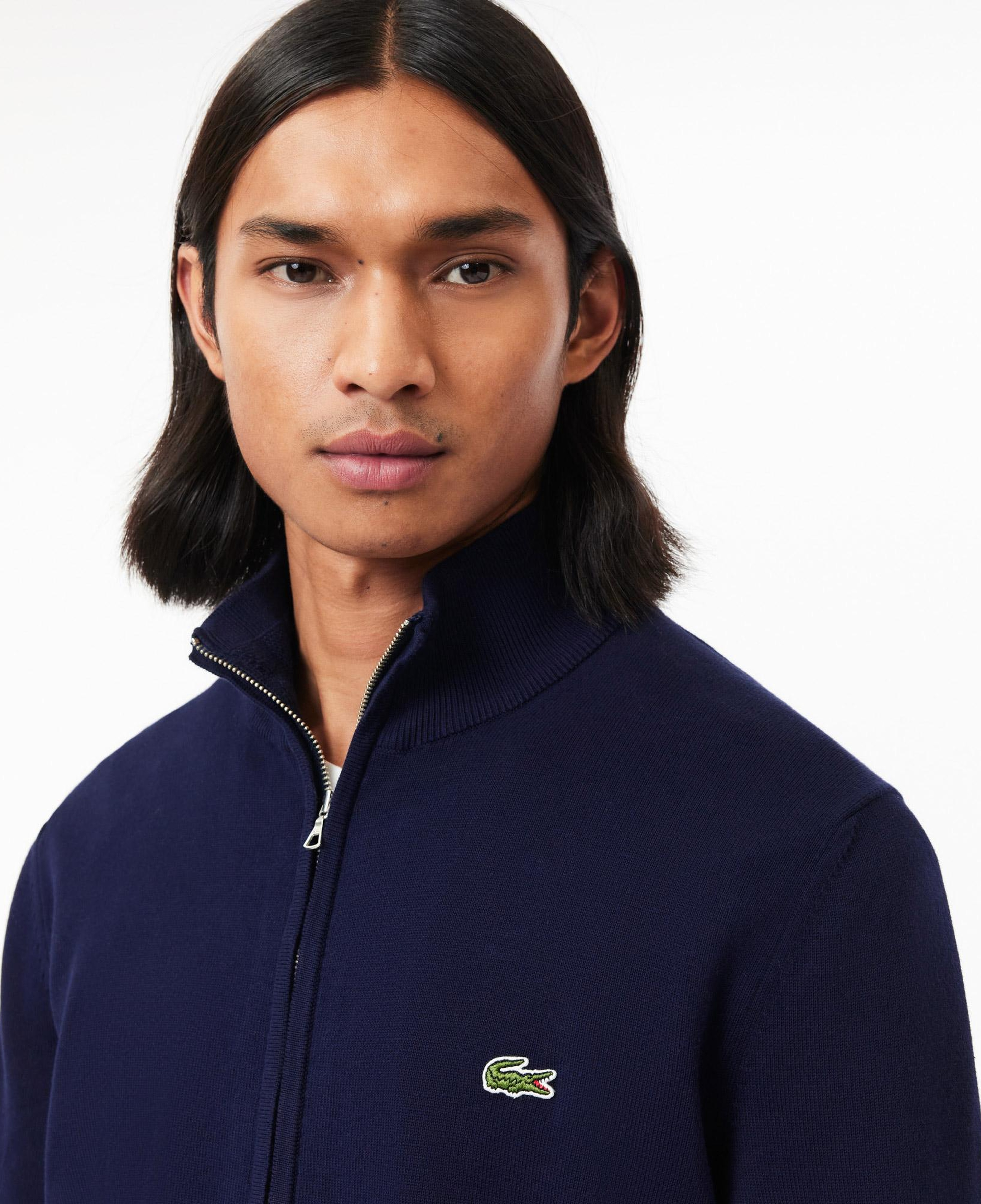 Lacoste Erkek Regular Fit Fermuarlı Lacivert Hırka