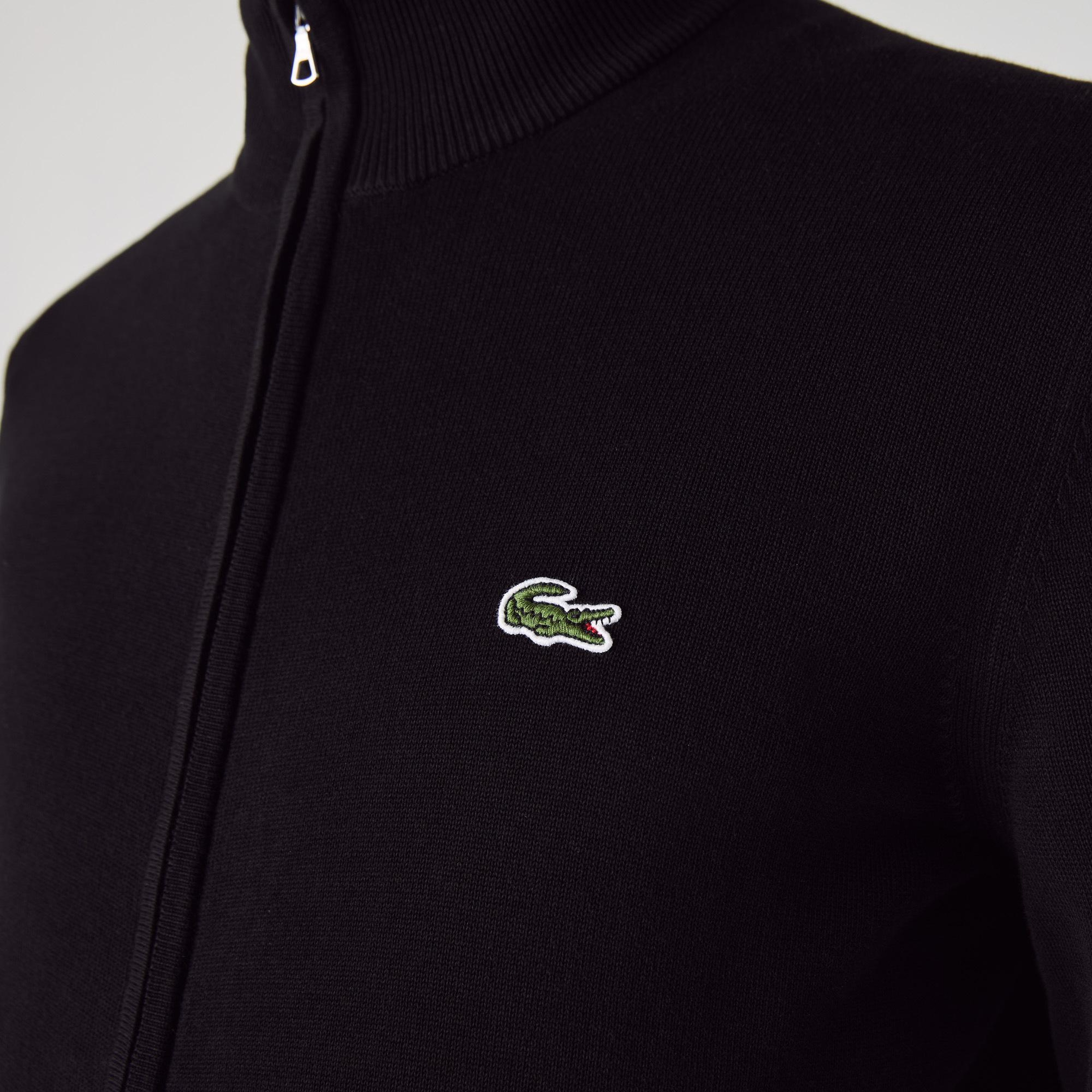 Lacoste Erkek Regular Fit Fermuarlı Siyah Hırka