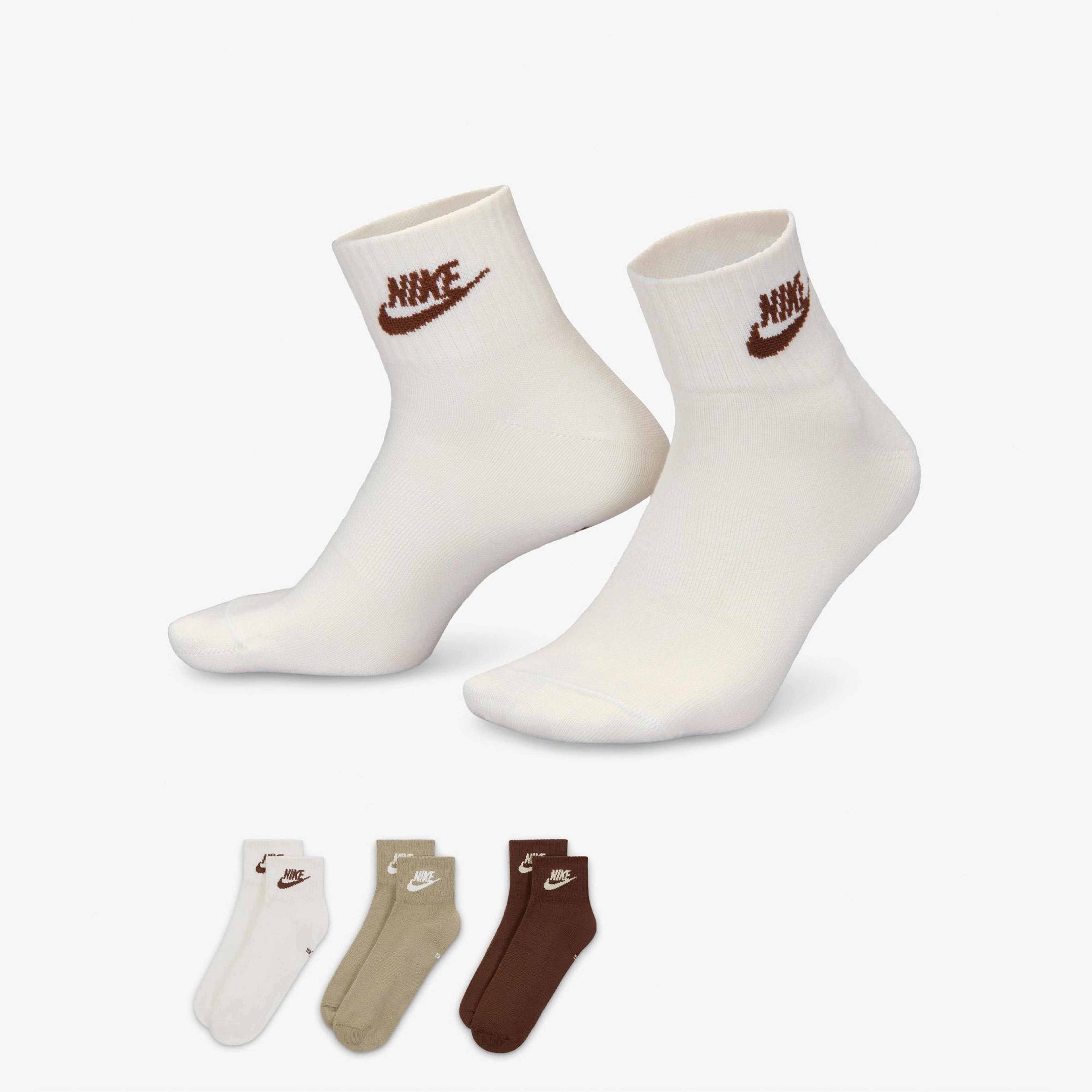 Nike Sportswear Everyday Essential 3'lü Unisex Renkli Çorap