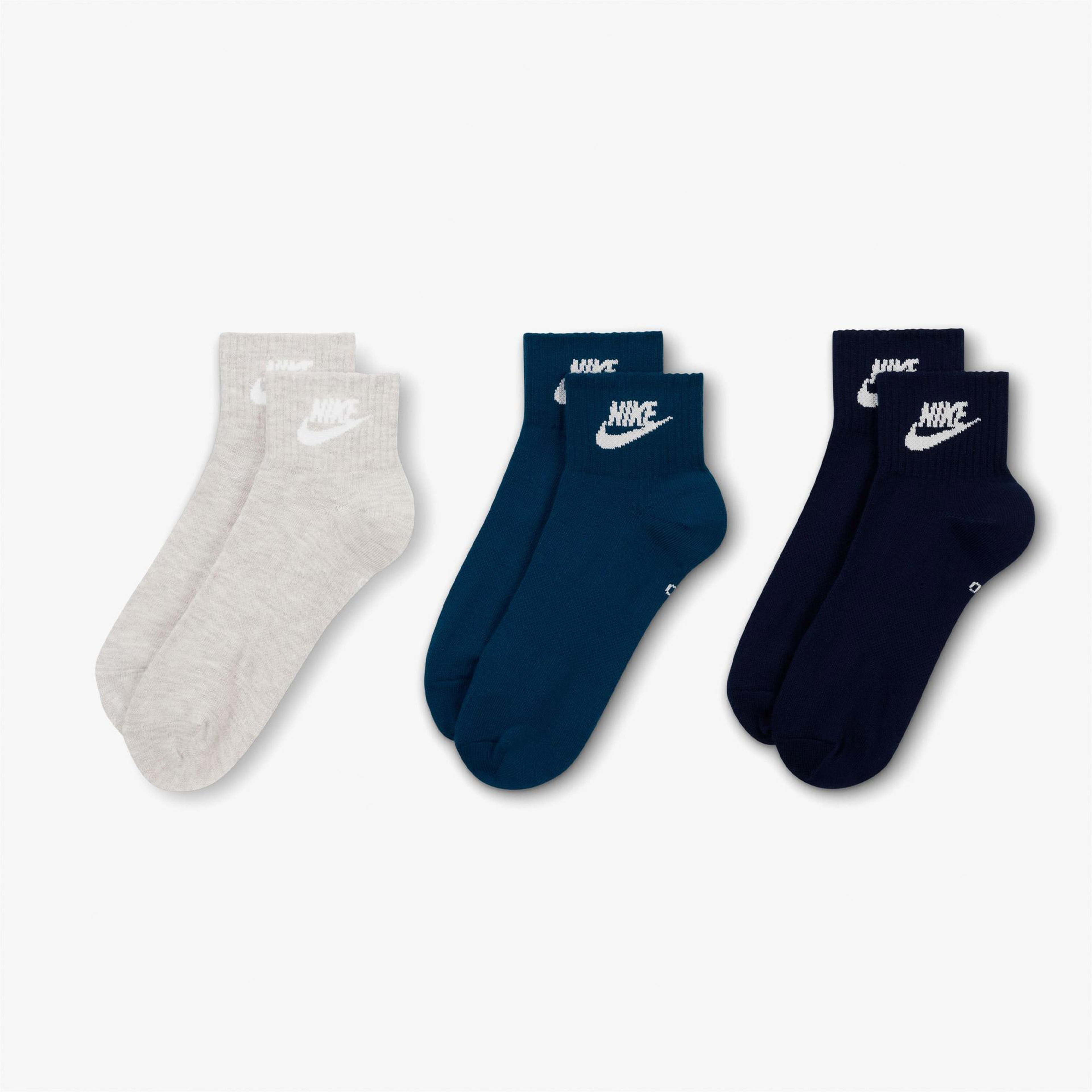 Nike Sportswear Everyday Essential 3' lü Unisex Renkli Çorap