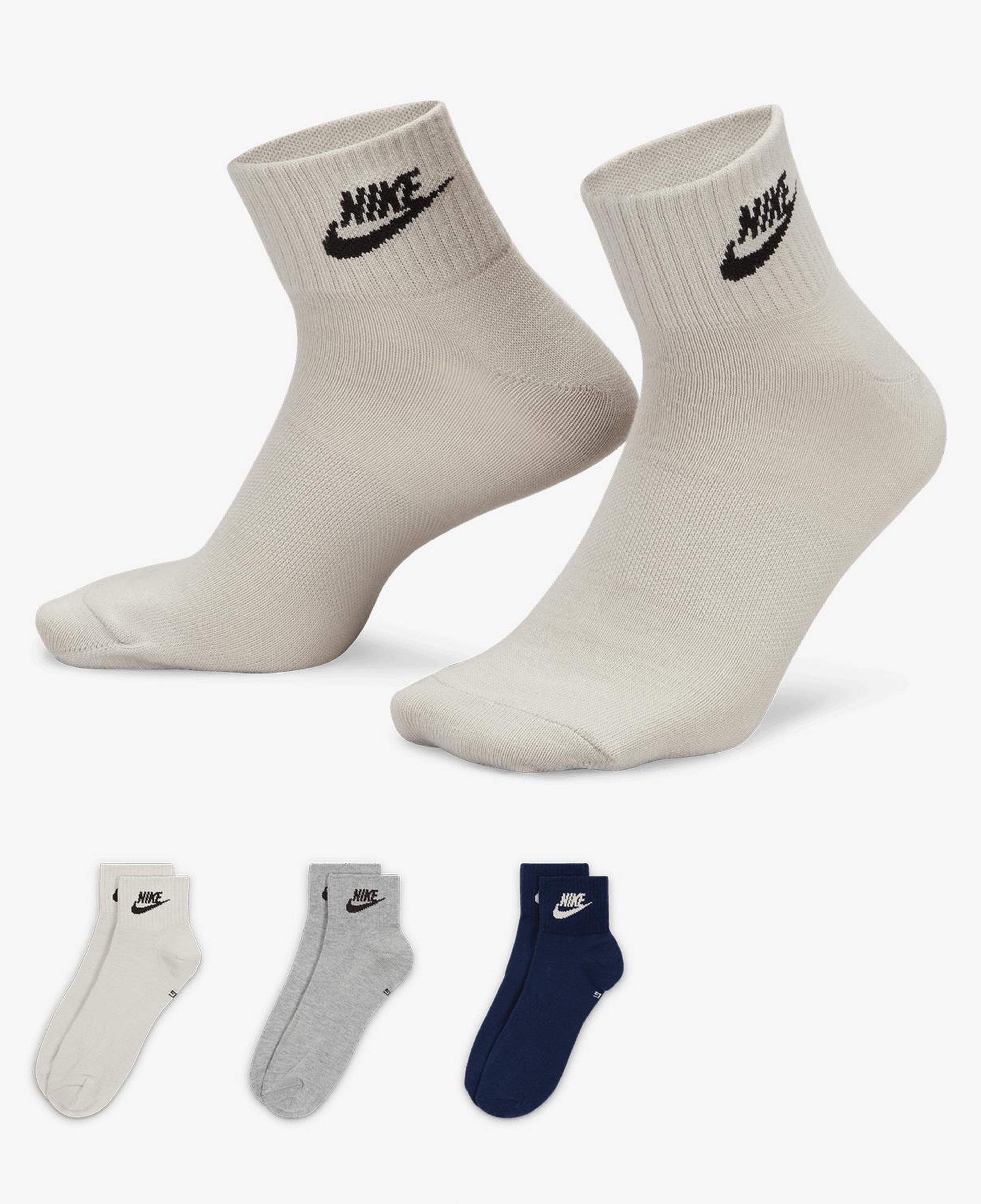 Nike Sportswear Everyday Essential Unisex Renkli 3'lü Çorap