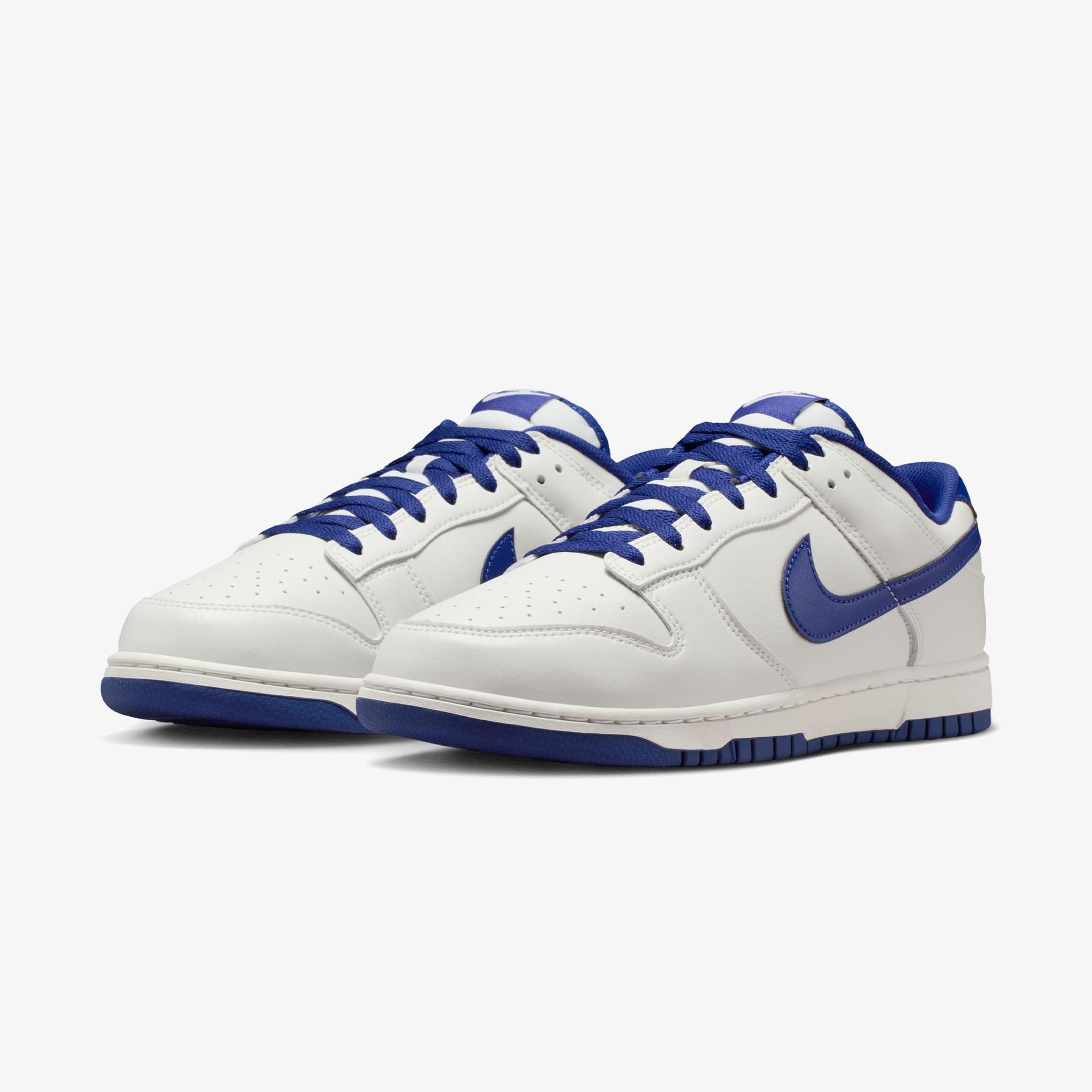 Nike Dunk Low Retro Erkek Beyaz/Mavi Spor Ayakkabı
