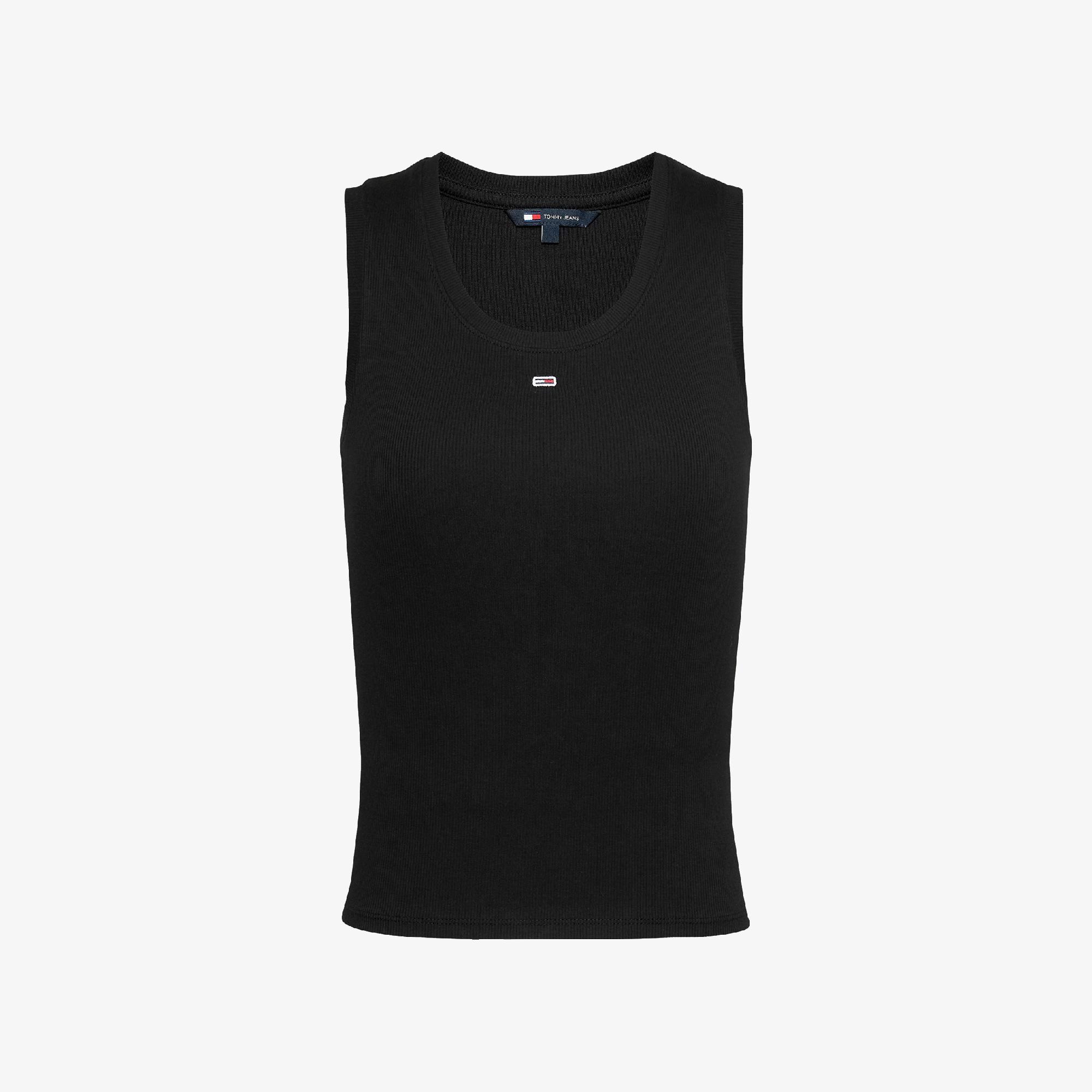 Tommy Hilfiger Denim Essentials Kadın Siyah T-Shirt