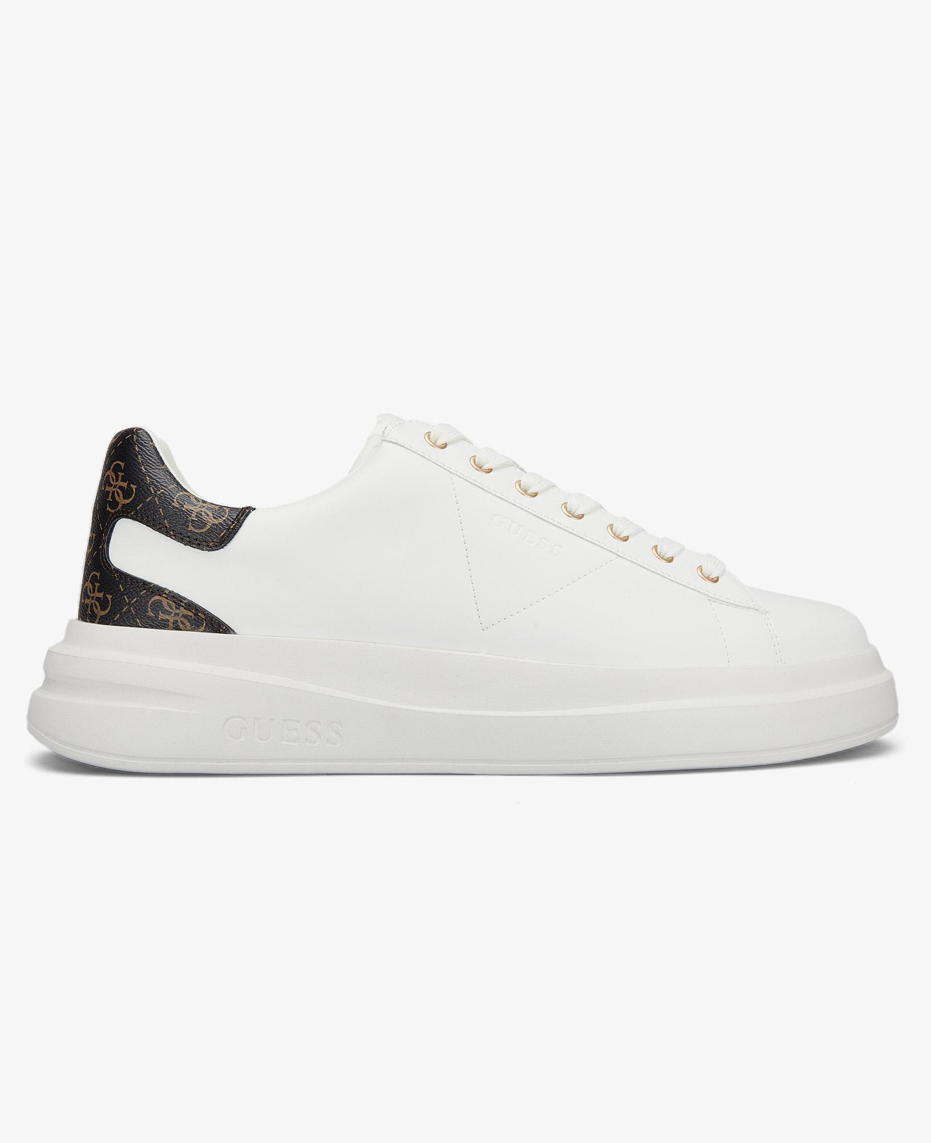 Guess Elba Leather Erkek Beyaz Sneaker